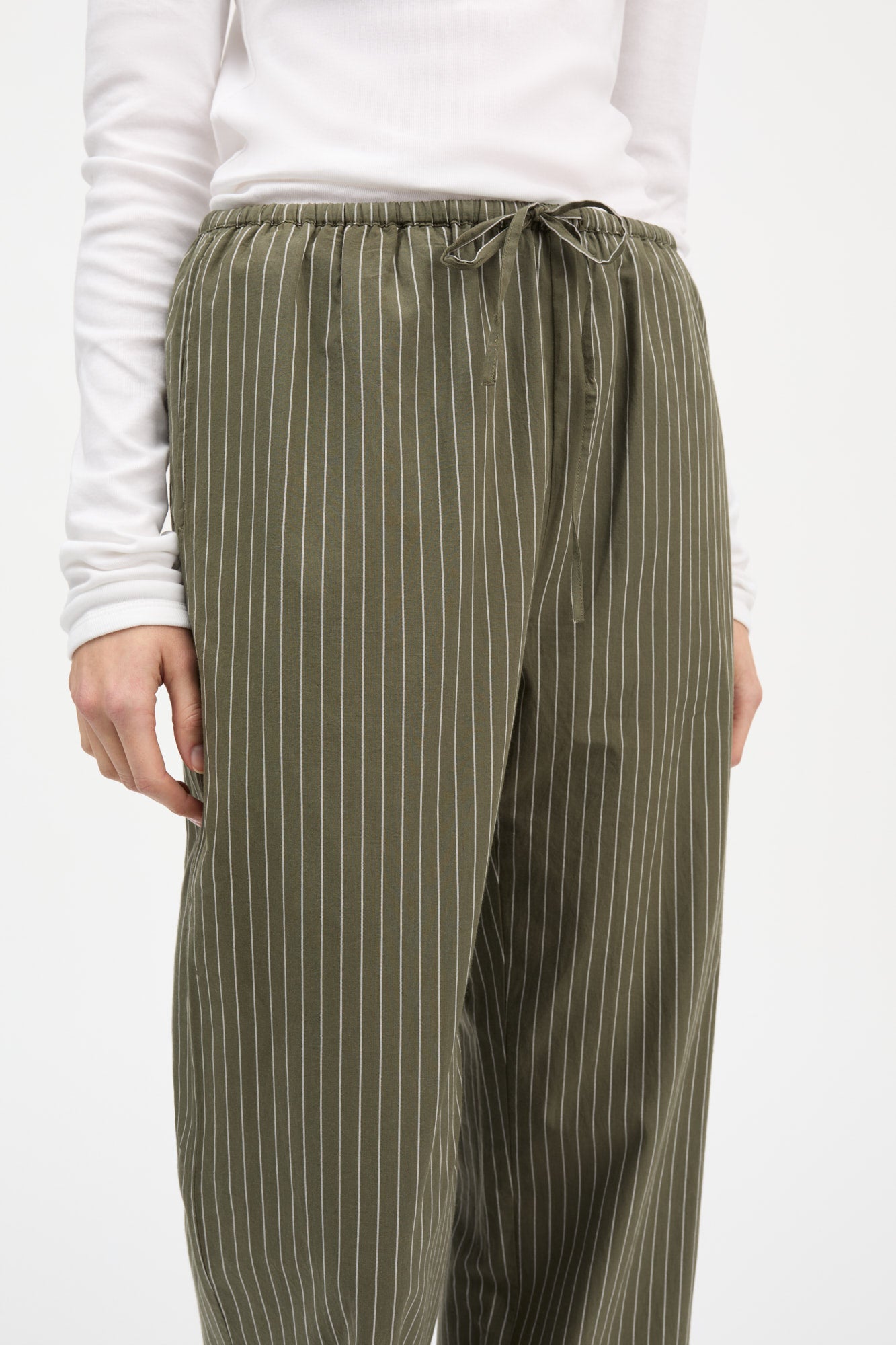 Skall Studio Addie pants Pants Green/White stripe