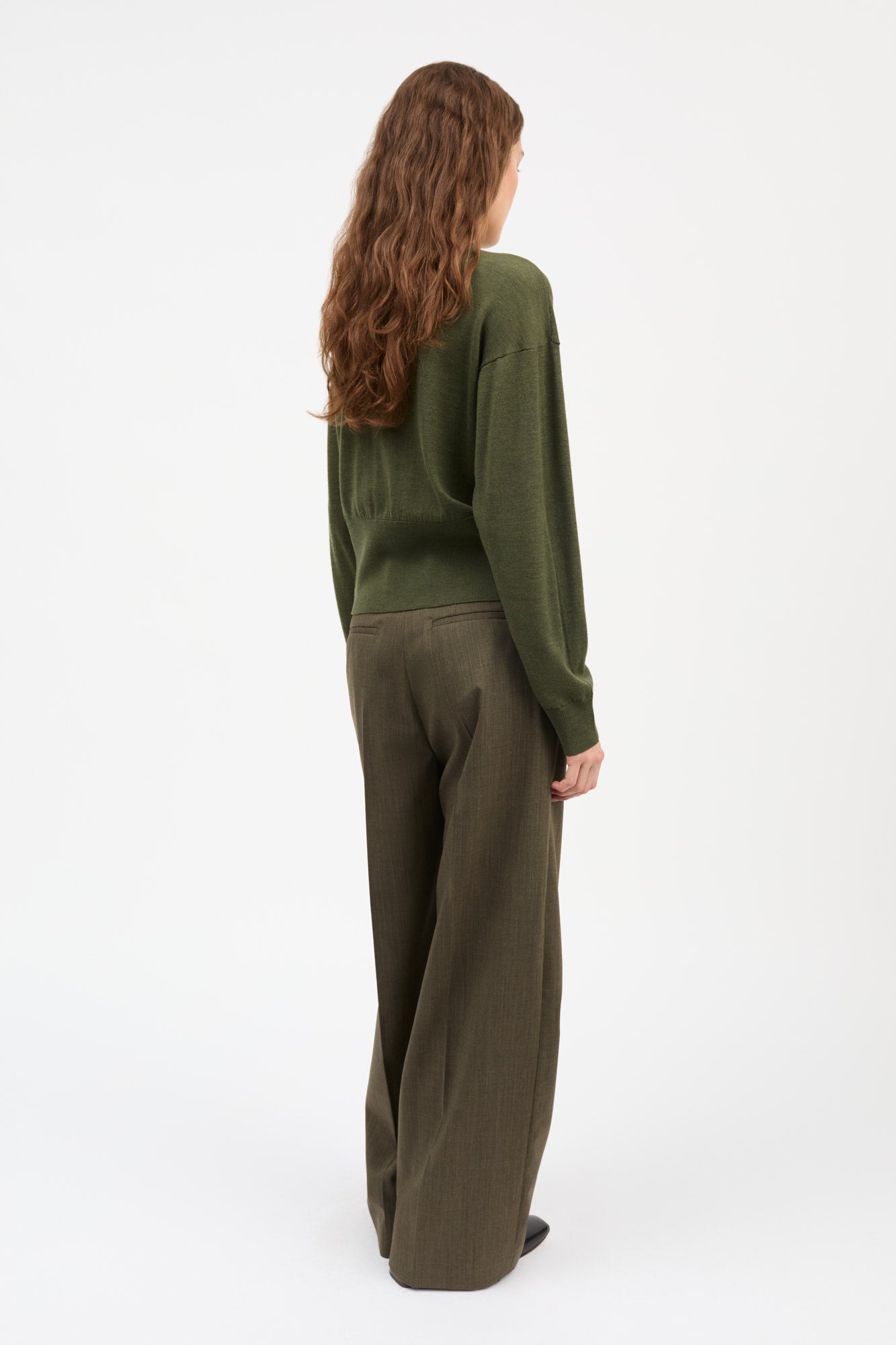 Skall Studio Amara cardigan Cardigan Green mélange