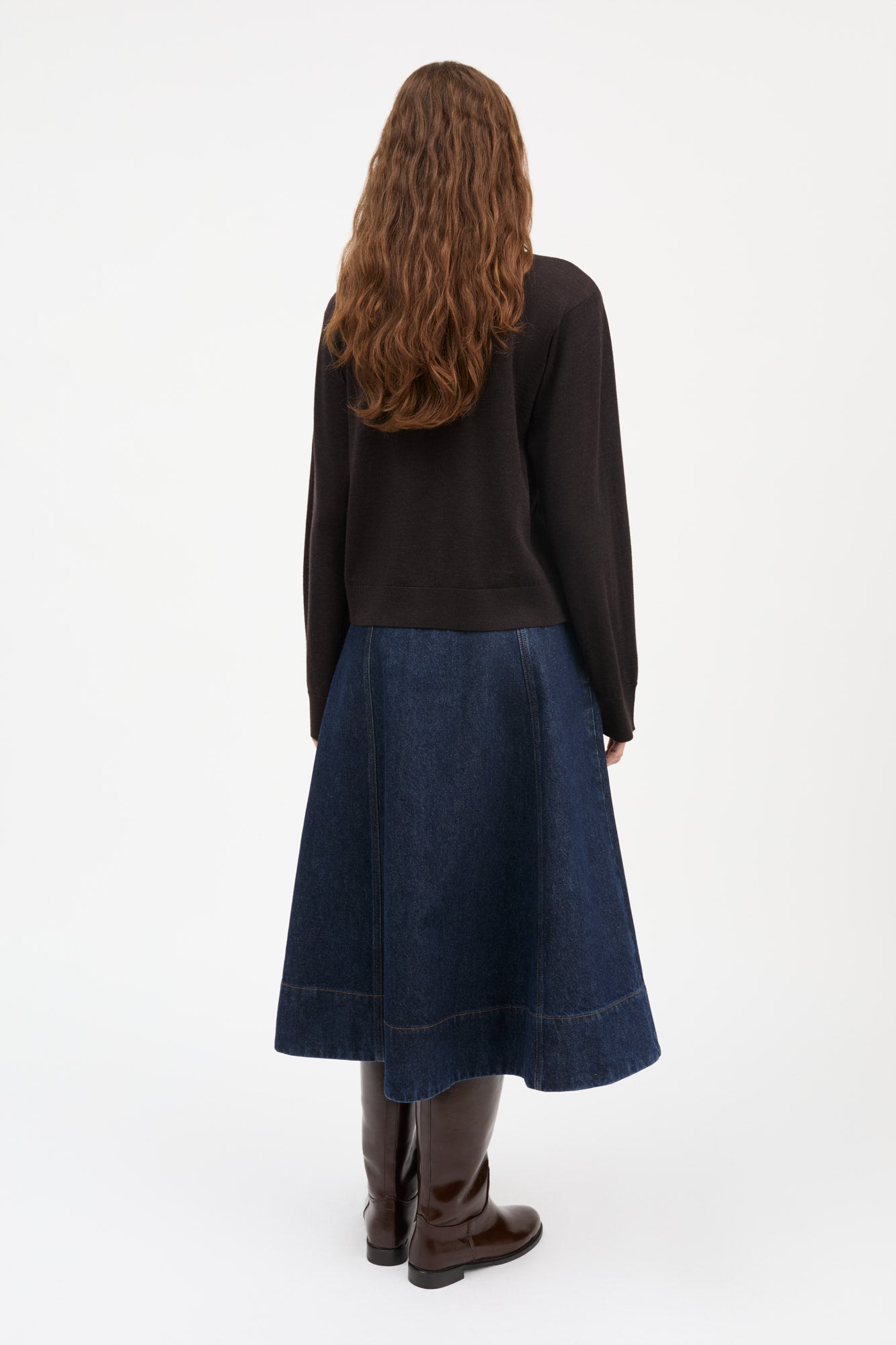 Skall Studio Amara o-neck jumper Jumper Dark brown