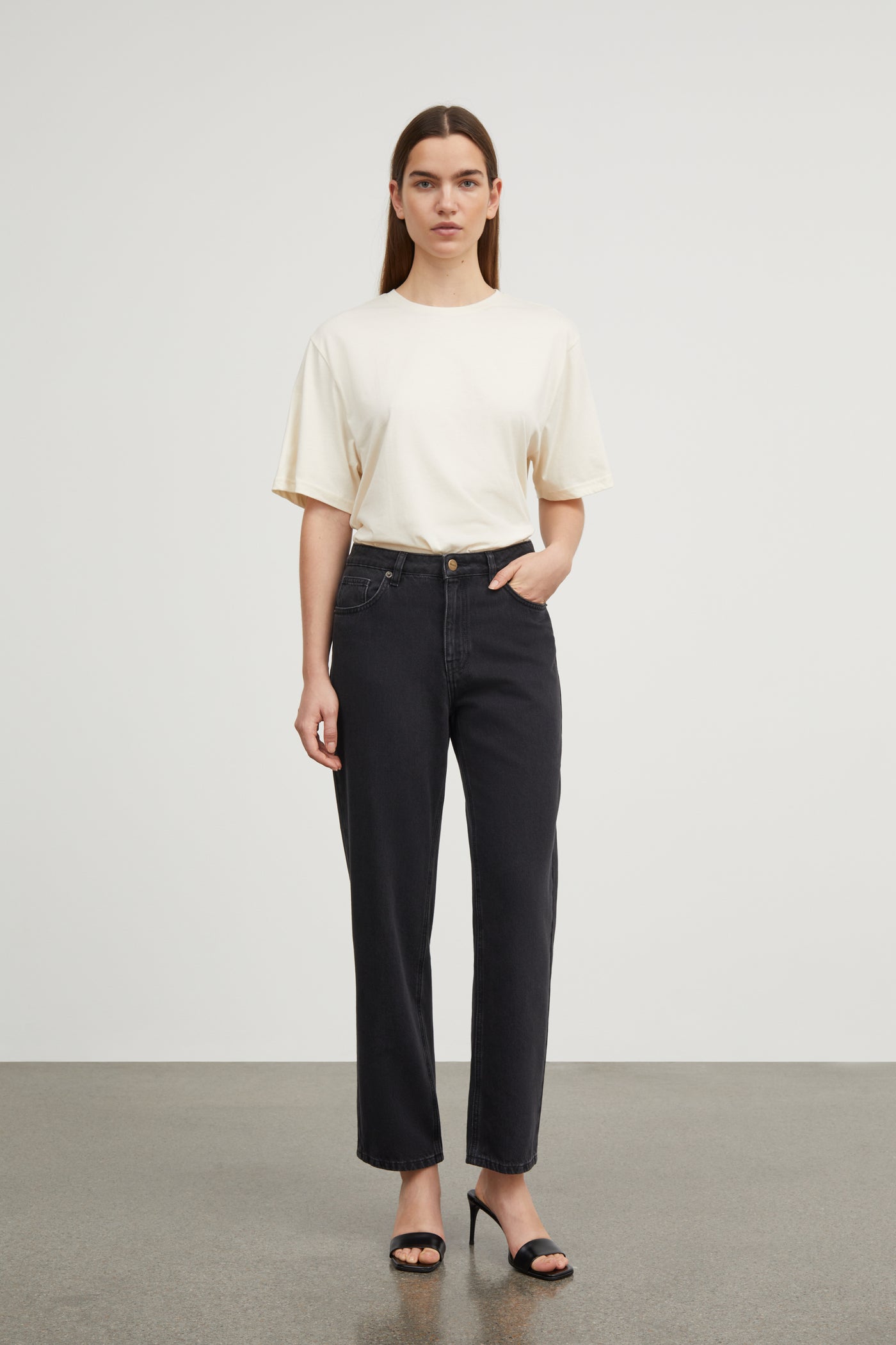 Skall Studio Andy oversize tee T-shirt Light Cream