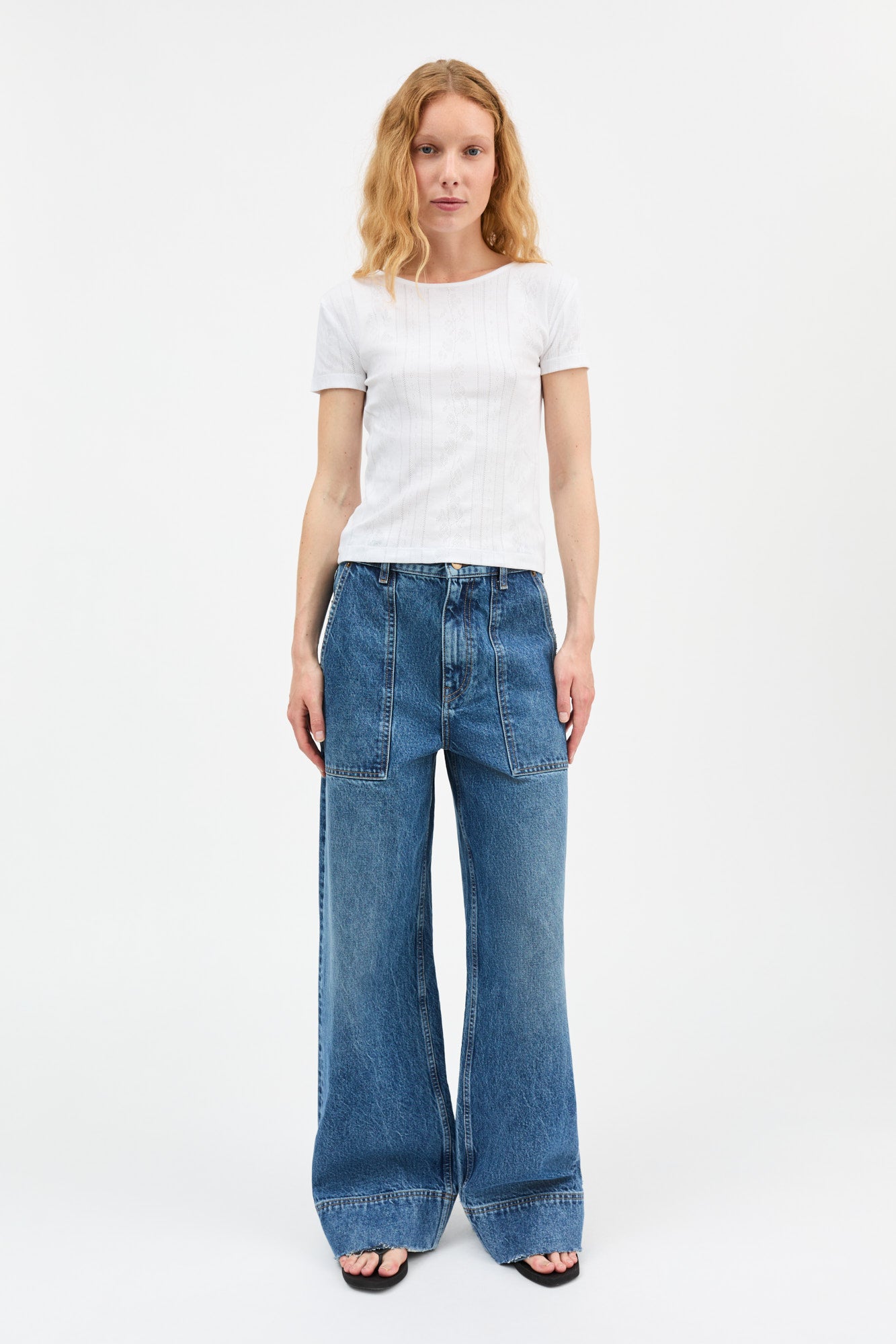 Skall Studio Anna cap sleeve tee Tank top Optic white