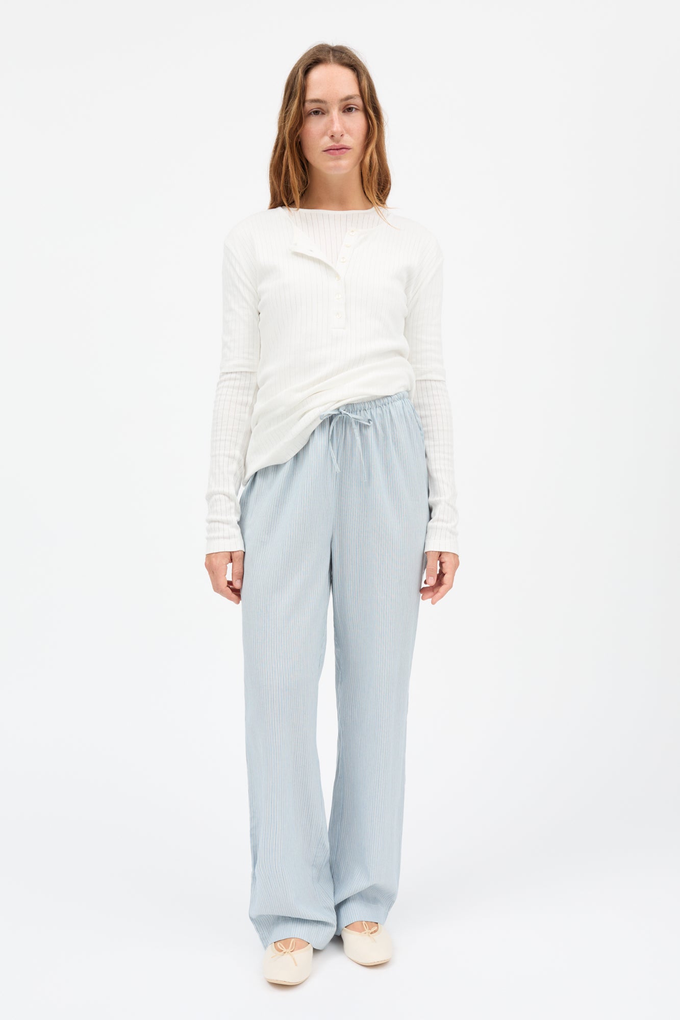 Skall Studio Aude pants Pants Tiny blue stripe