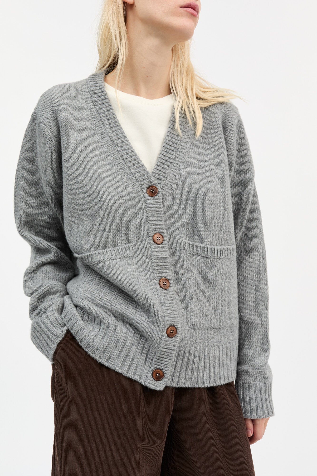 Skall Studio Beti cardigan Cardigan Grey melange