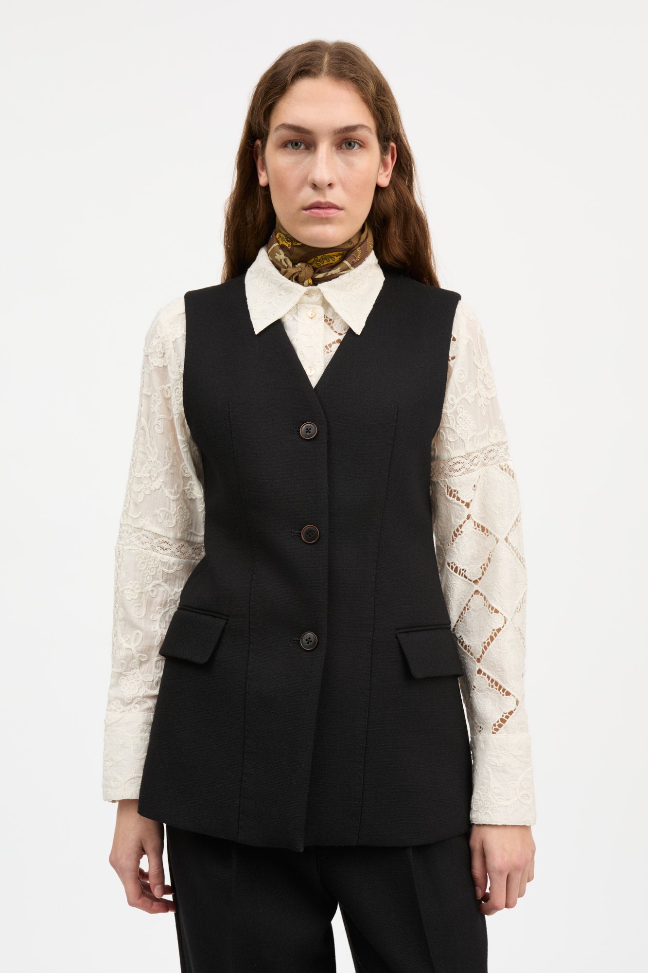 Skall Studio Bianca waistcoat Waistcoat Black