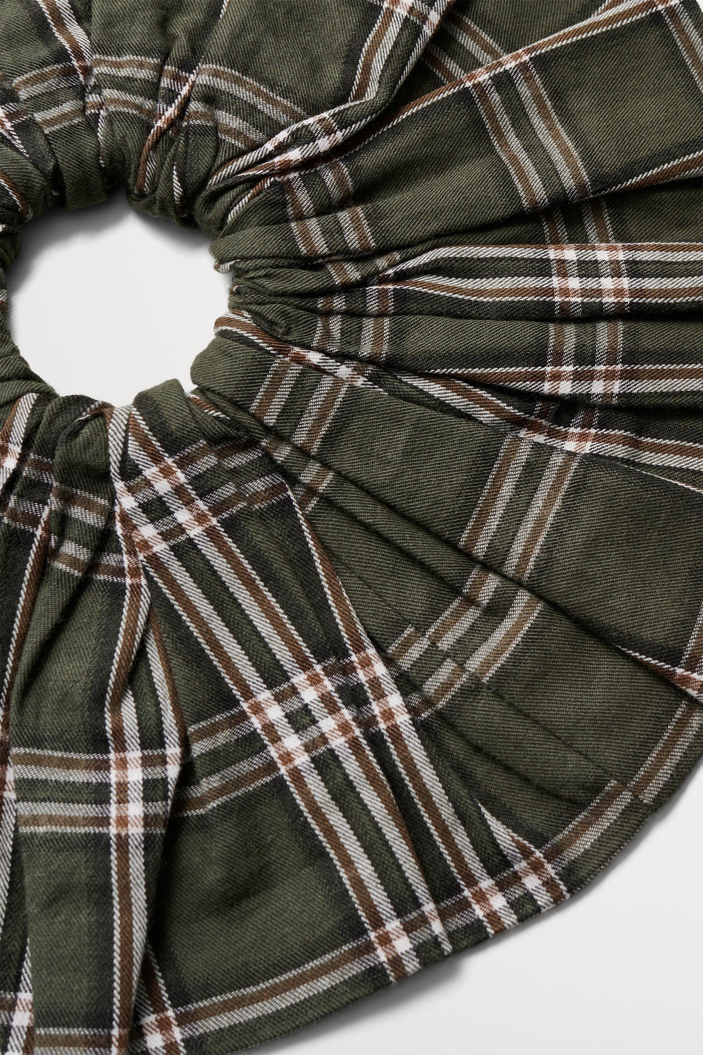 Skall Studio Big scrunchie Acc Green/White check