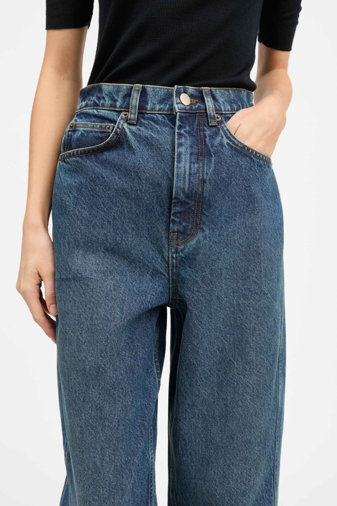 Skall Studio Bille barrel jeans Jeans Washed dark blue