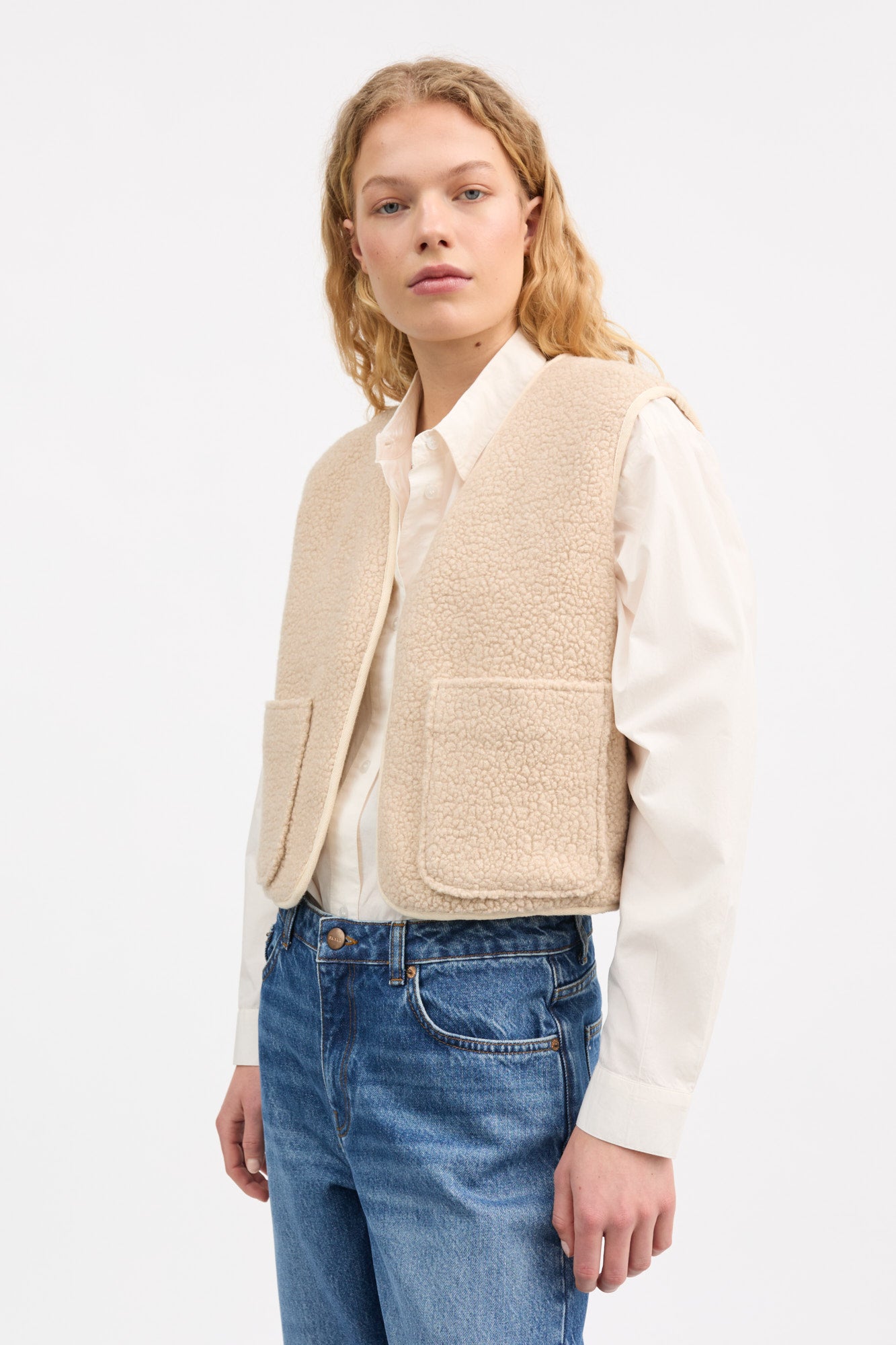 Skall Studio Birley vest Vest Ecru