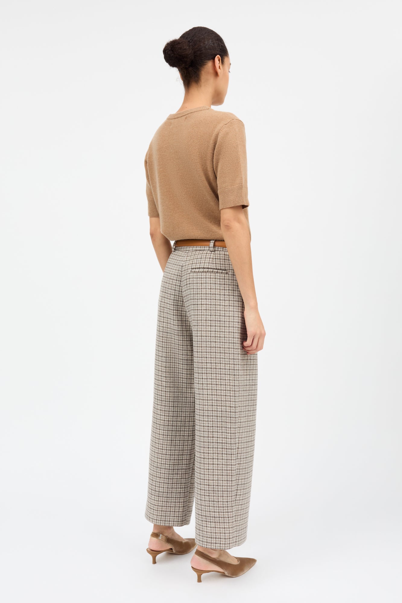 Skall Studio Bob trousers Trousers Brown/grey small heritage check