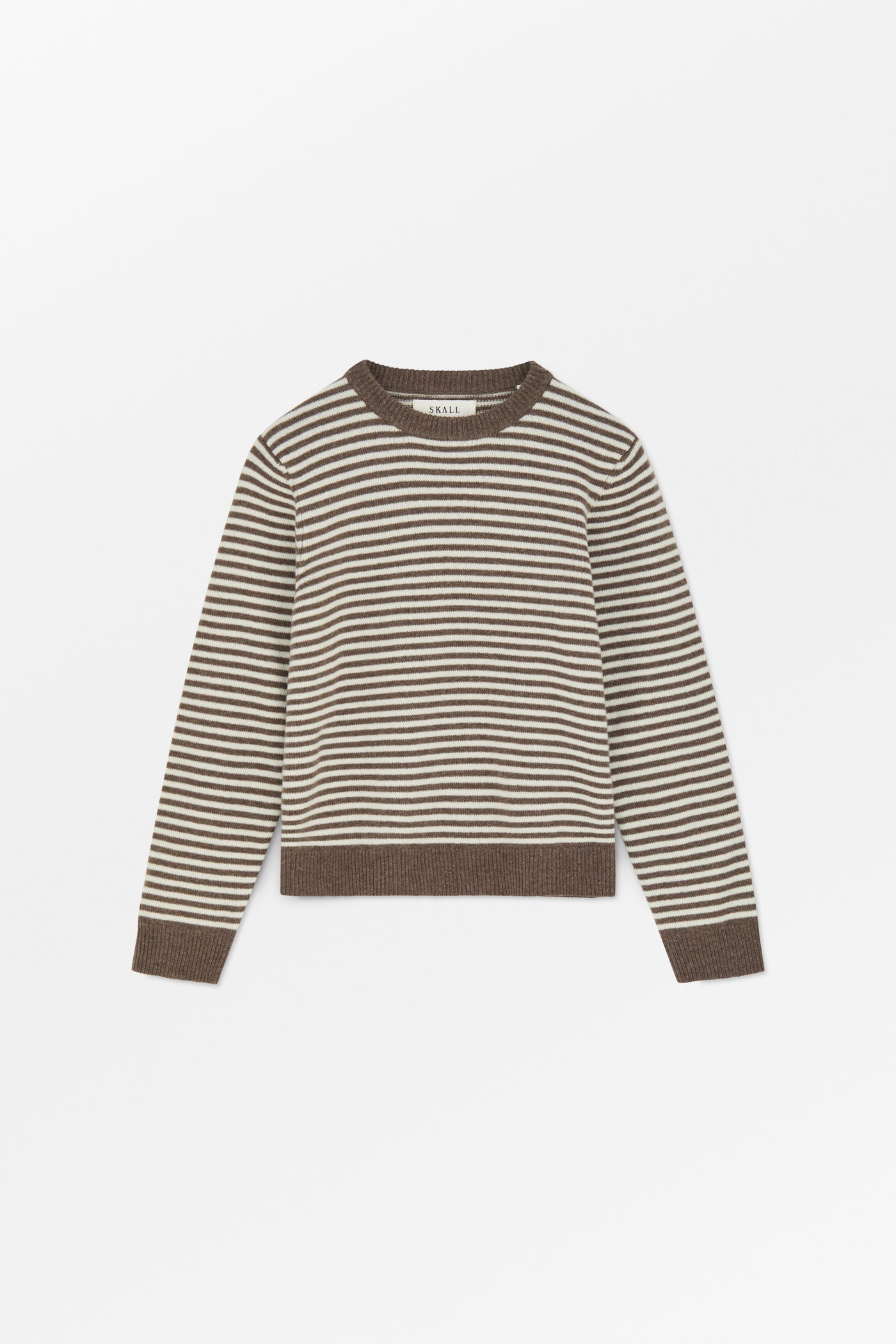 Skall Studio Cameron jumper Jumper White/Brown mélange stripe