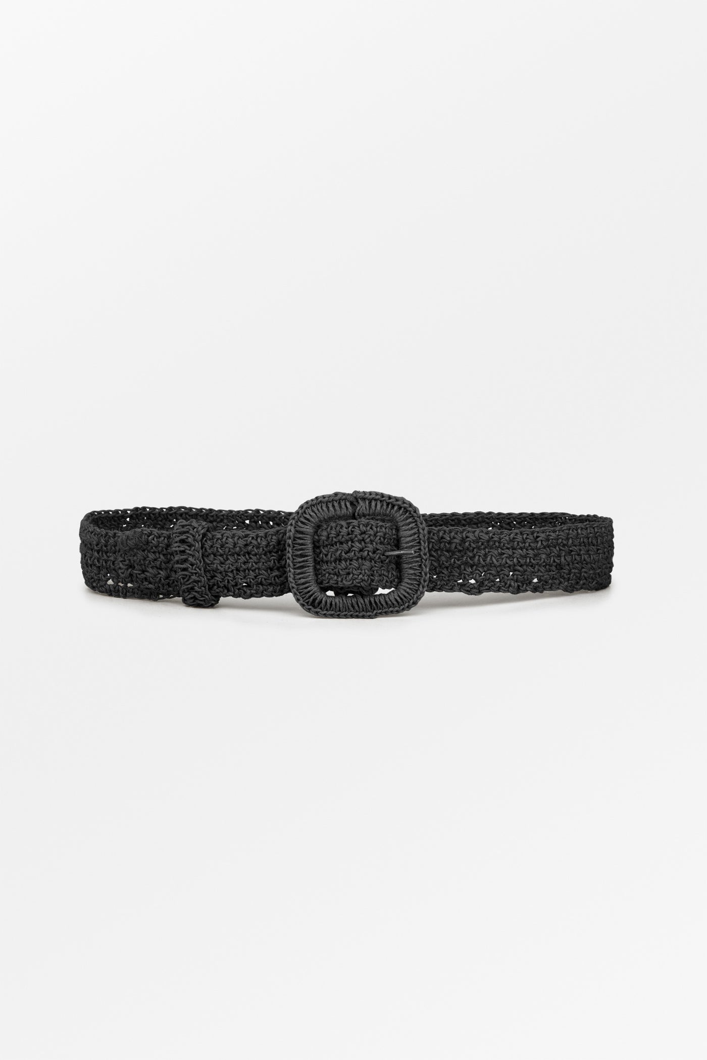 Skall Studio Carla straw belt Belt Black