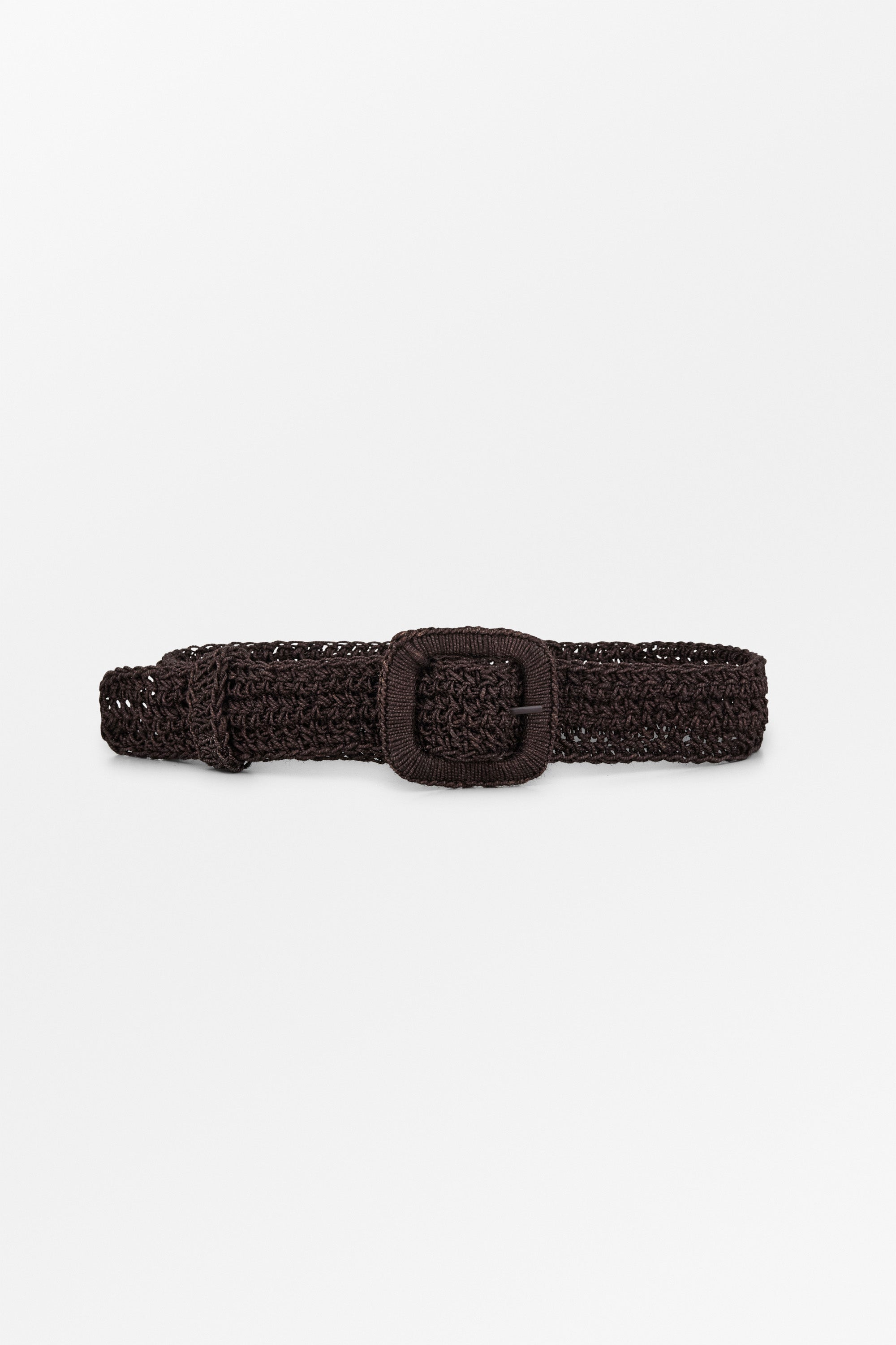 Skall Studio Carla straw belt Belt Dark brown