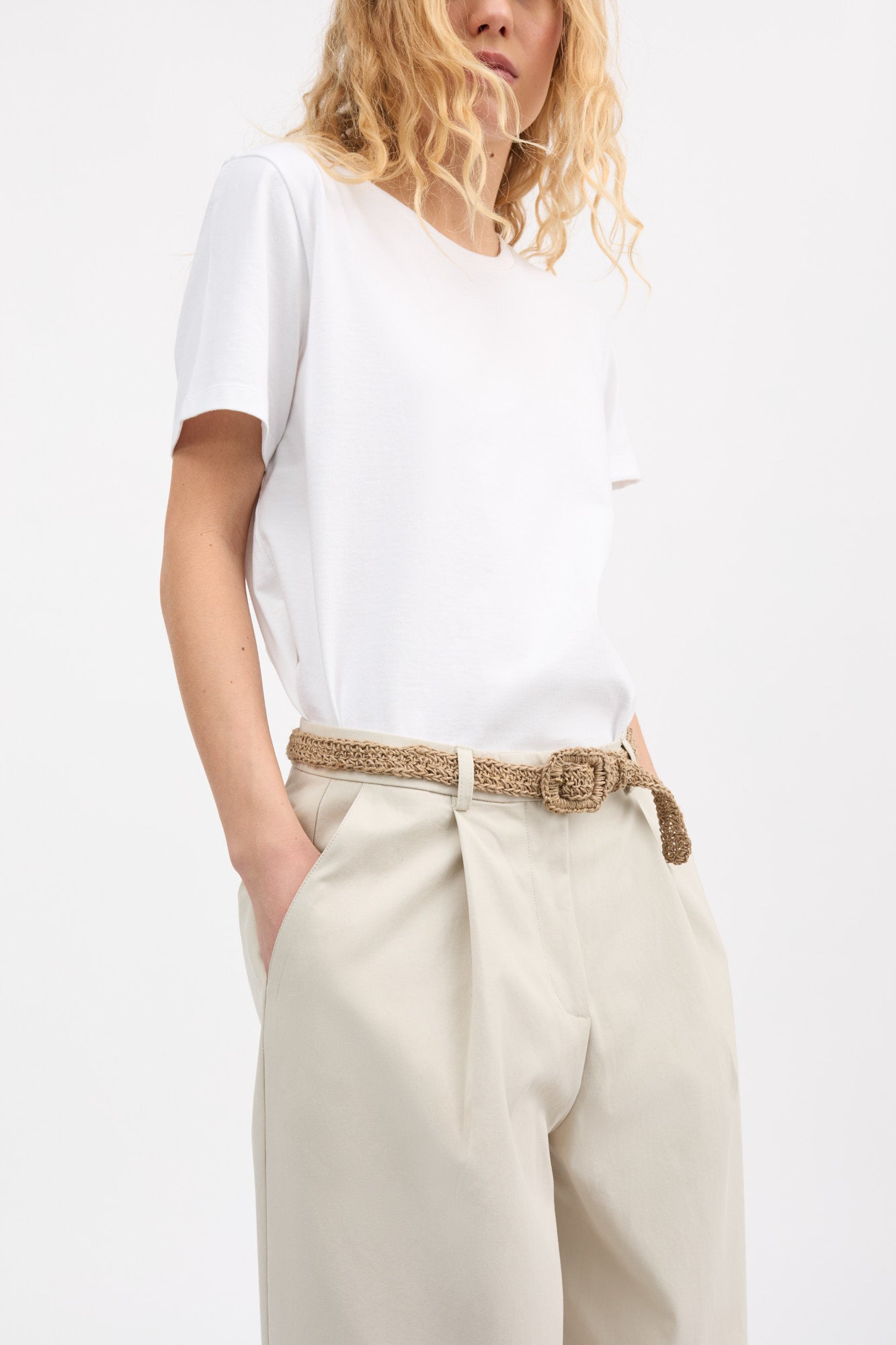 Skall Studio Carlie straw belt Belt Natural