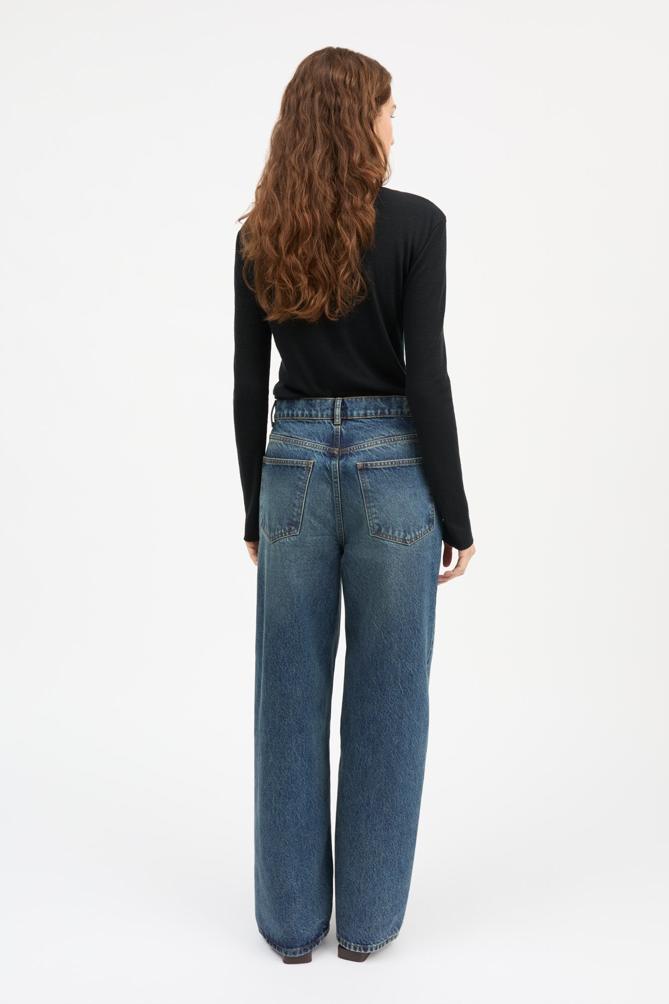 Skall Studio Cole boyfriend jeans Jeans Washed dark blue