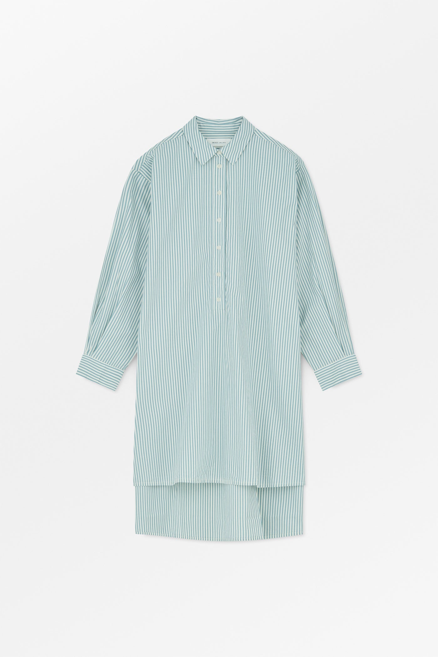 Skall Studio Edda shirtdress Shirtdress White/Aqua stripe