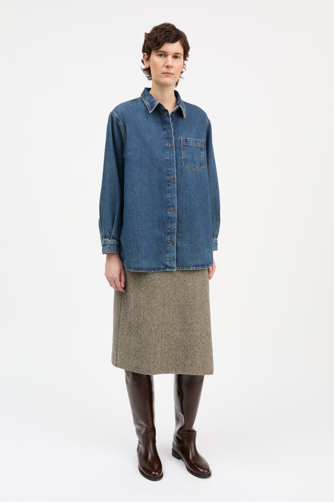 Skall Studio Edgar shirt Shirt Washed dark blue