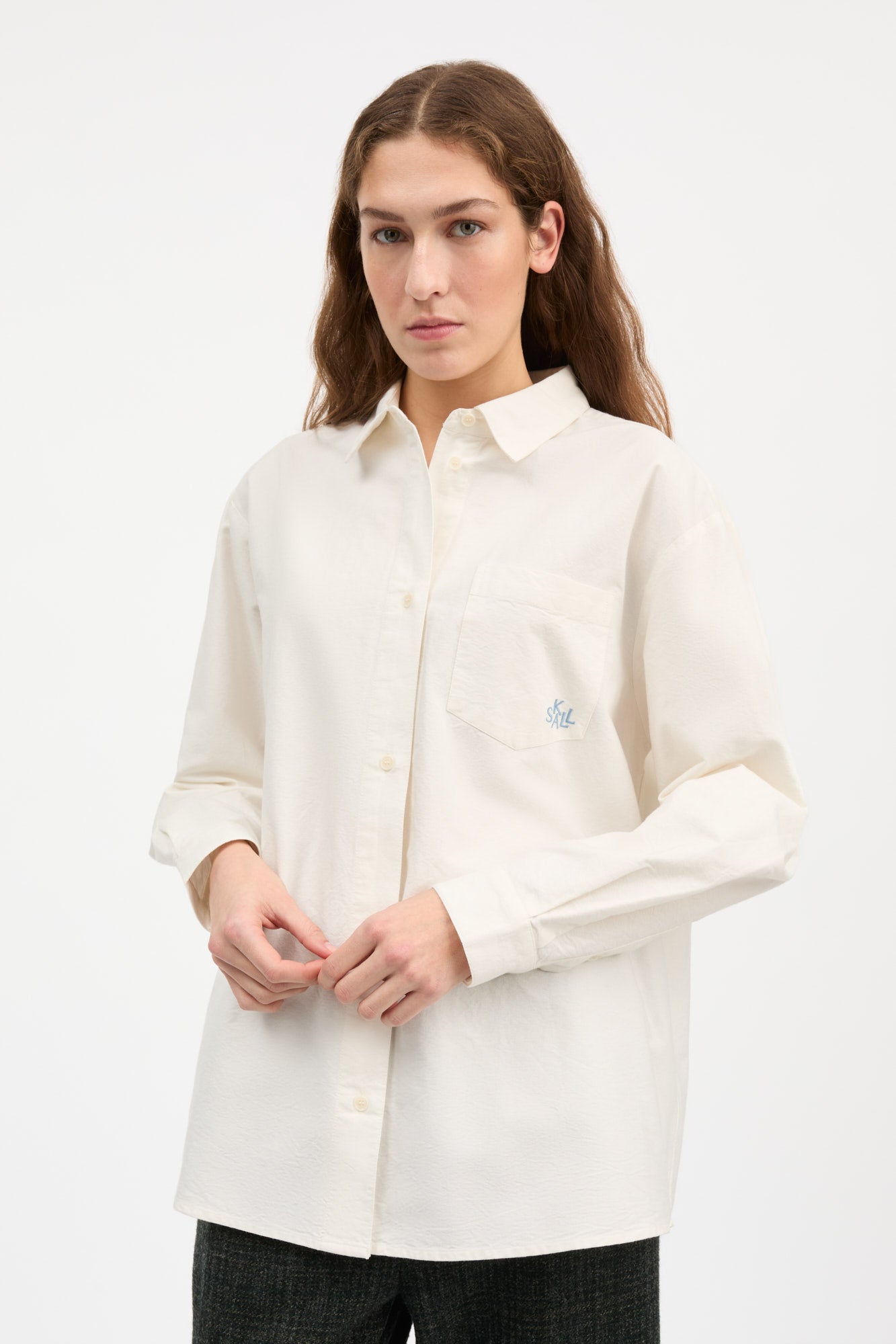 Skall Studio Edgar shirt oxford Shirt Off white