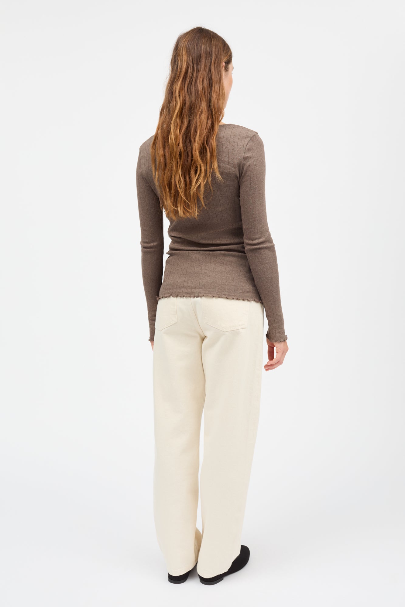 Skall Studio Edie blouse Blouse Brown mélange