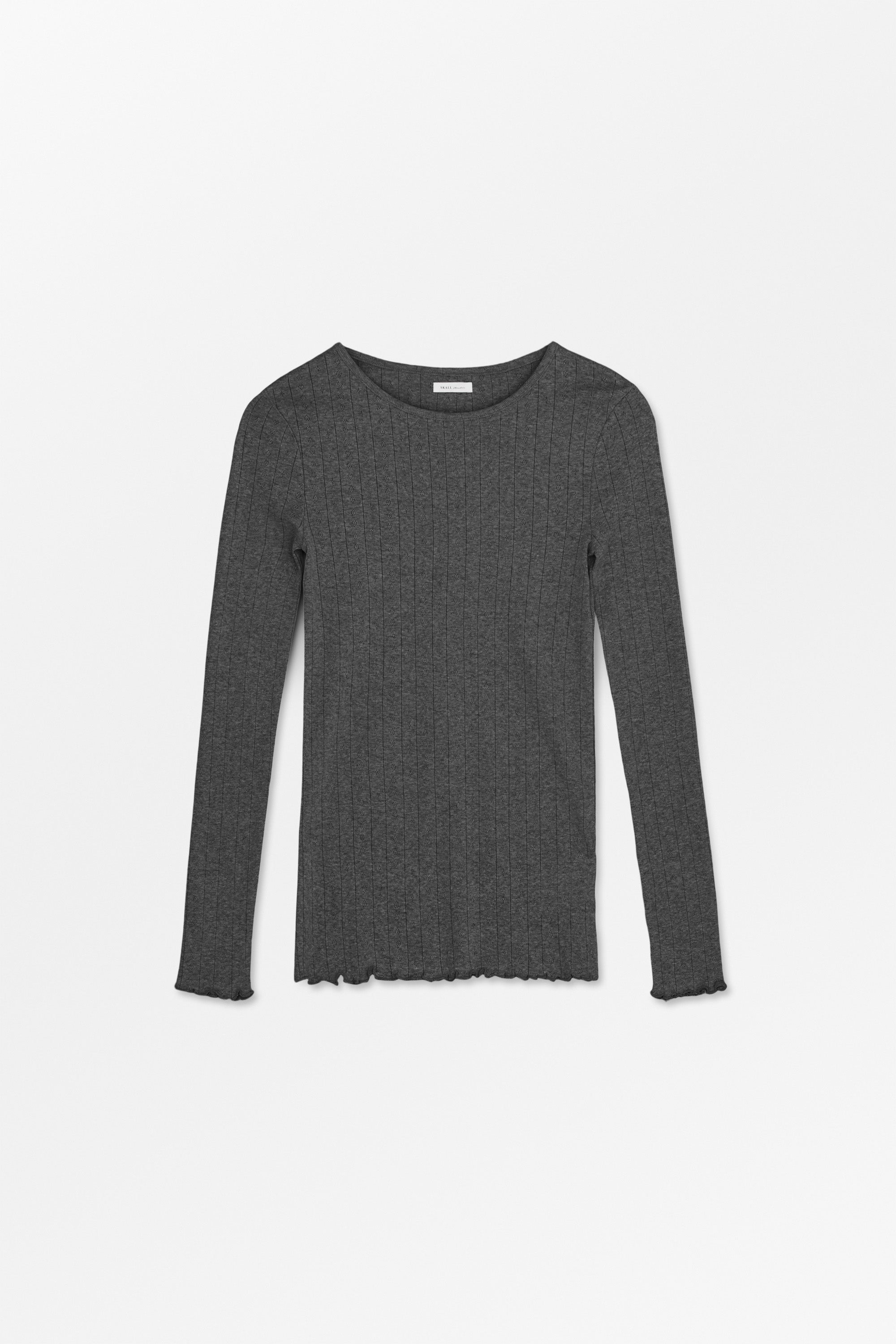 Skall Studio Edie blouse Blouse Dark grey melange