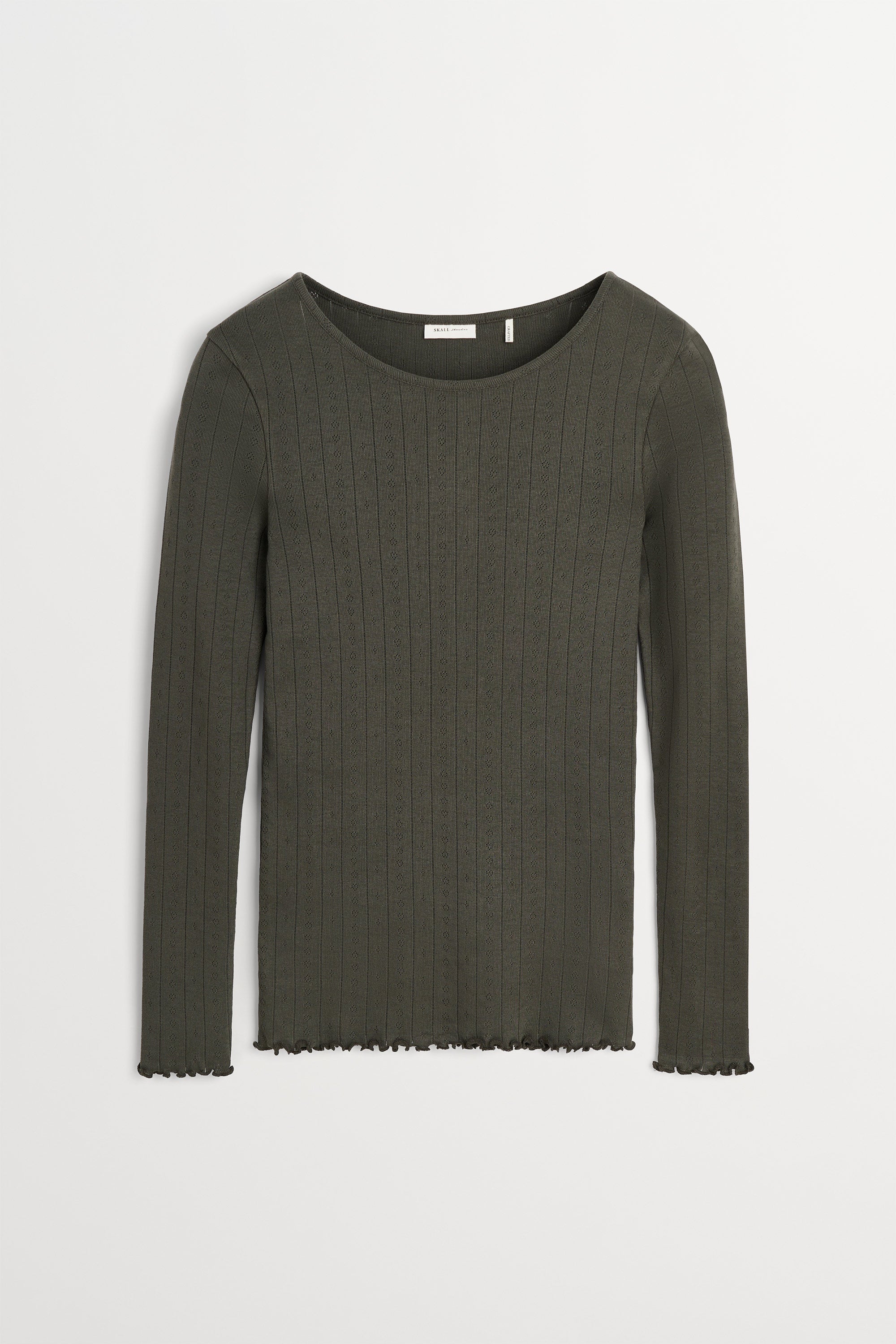 Skall Studio Edie blouse Tee Dark green