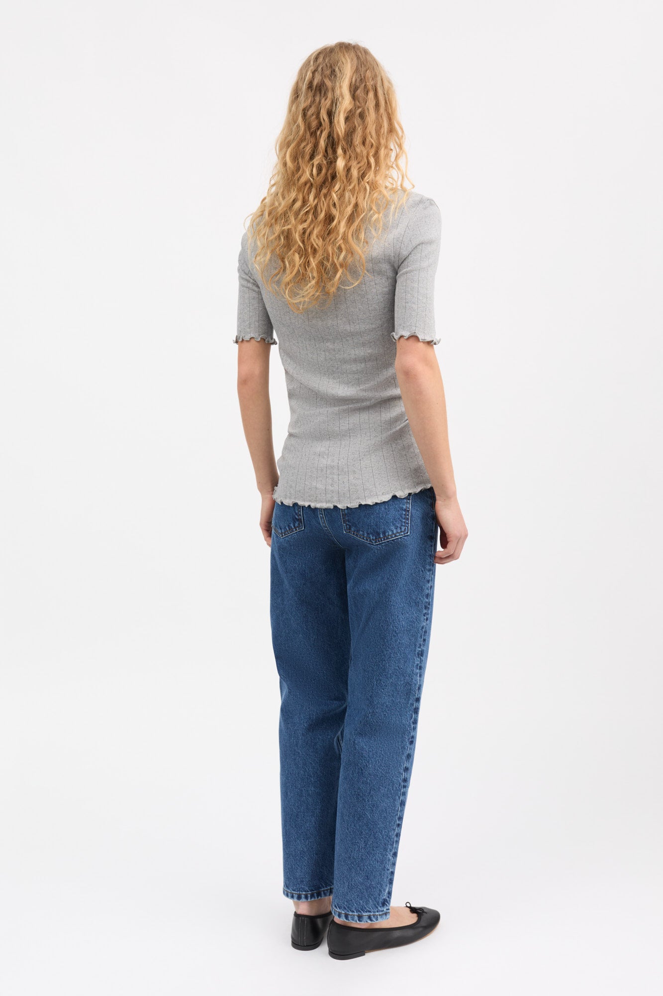 Skall Studio Edie tee T-shirt Grey melange