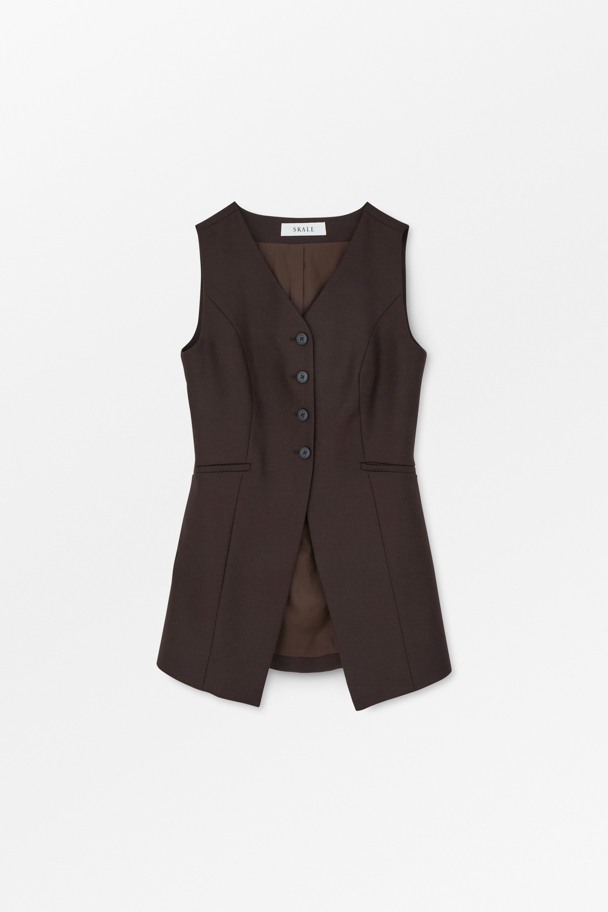 Skall Studio Erin waistcoat Waistcoat Dark brown
