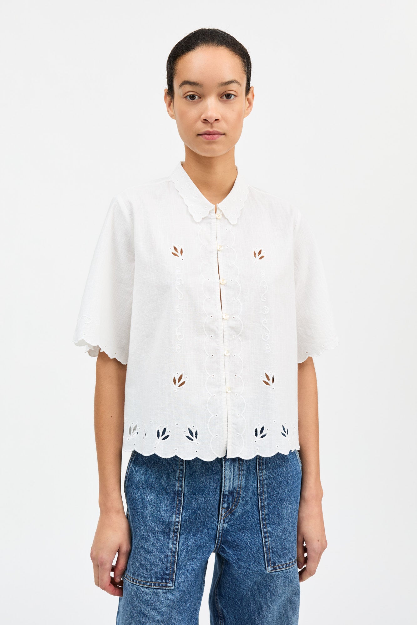 Skall Studio Fleurie shirt Shirt Optic white