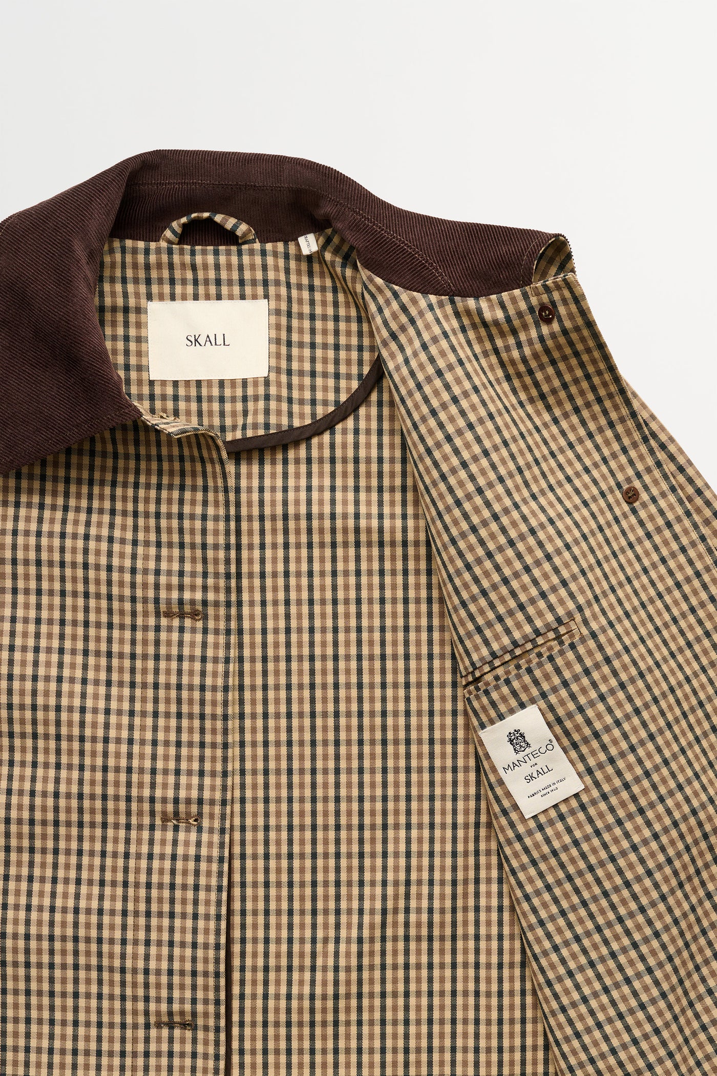 Skall Studio Gaby mac coat check Coat Brown/beige check