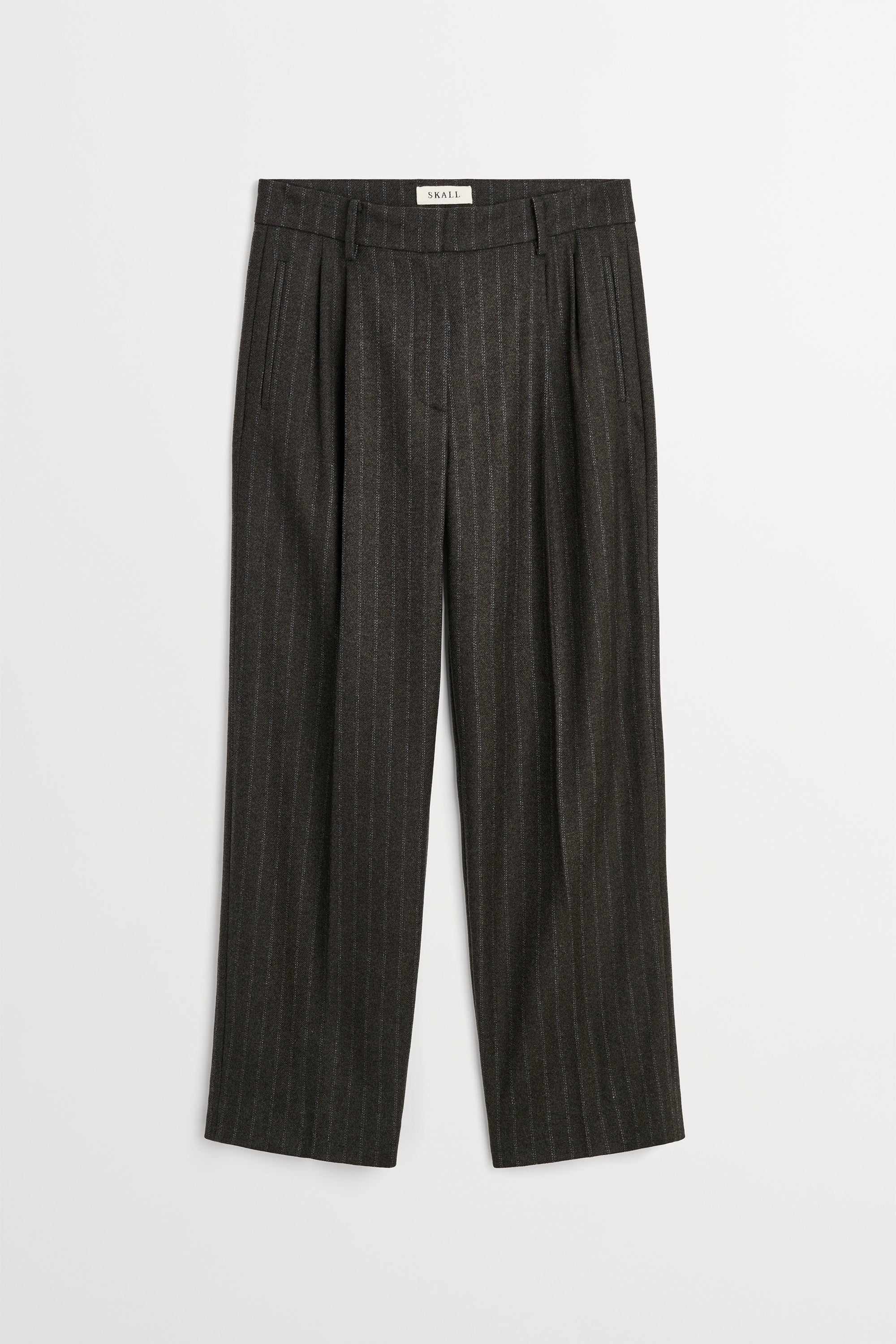 Skall Studio Harry trousers Pants Brown/Black pinstripe