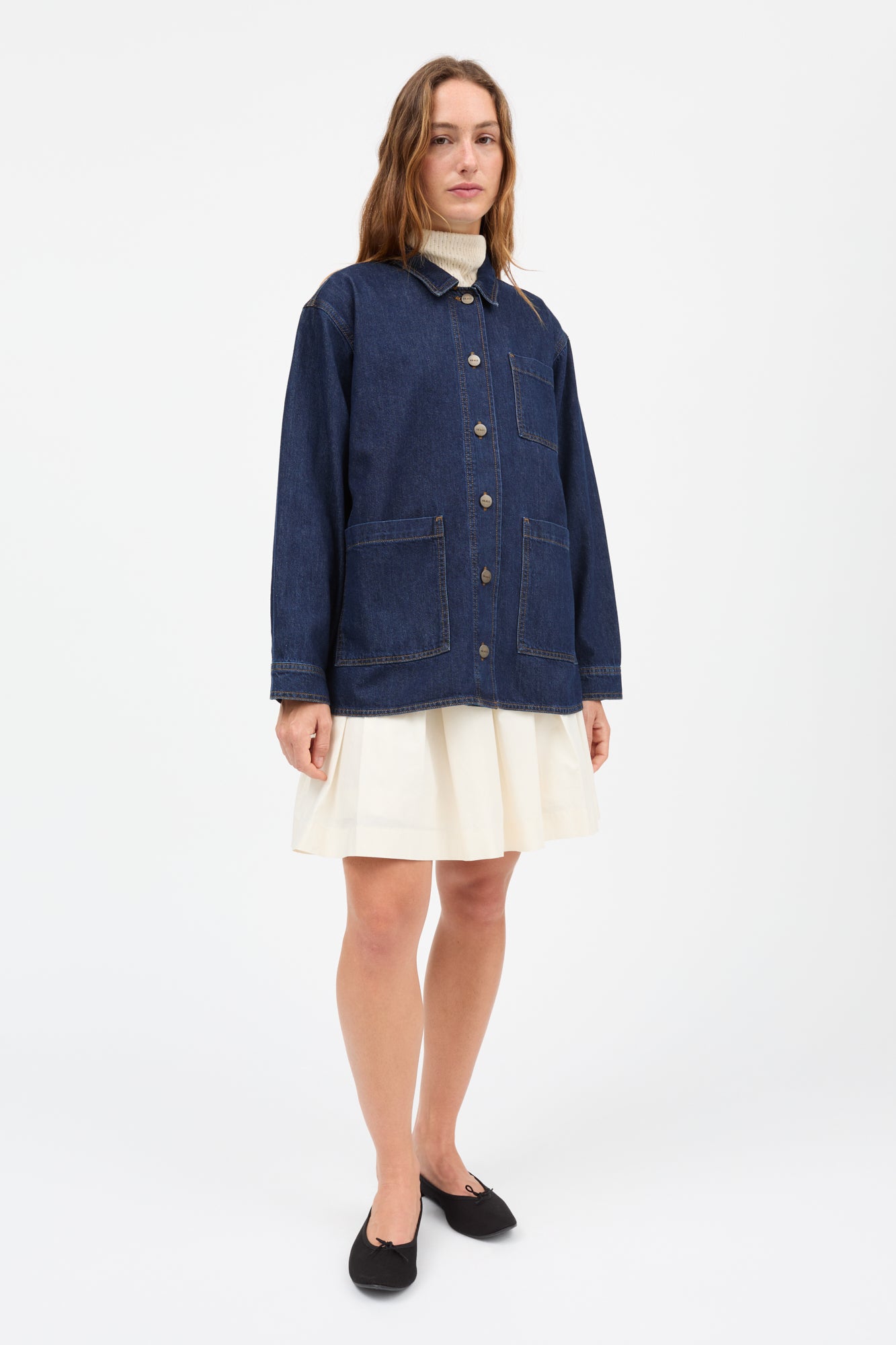 Skall Studio Henny overshirt Shirt Indigo blue