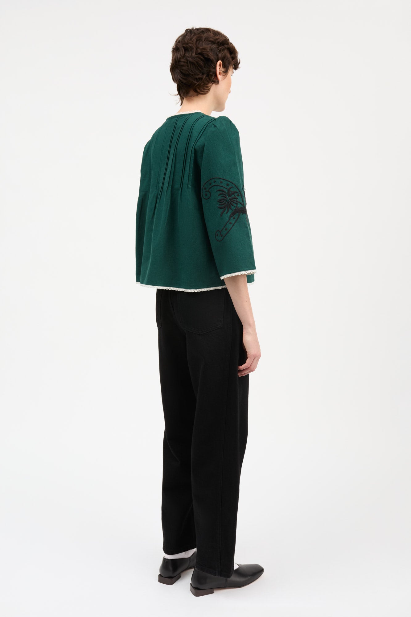 Skall Studio Irma blouse Blouse Deep green