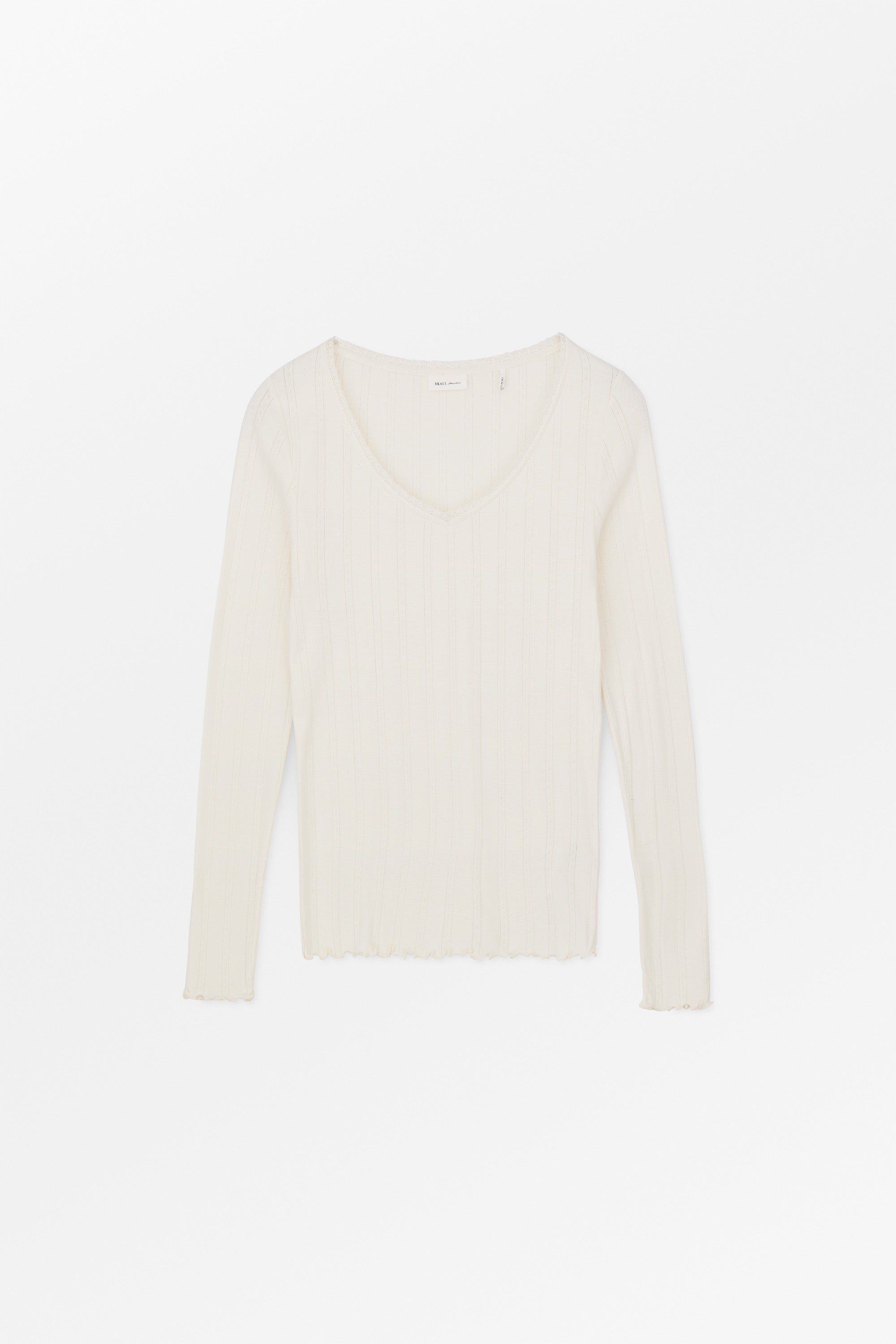 Skall Studio June V blouse Blouse Ecru