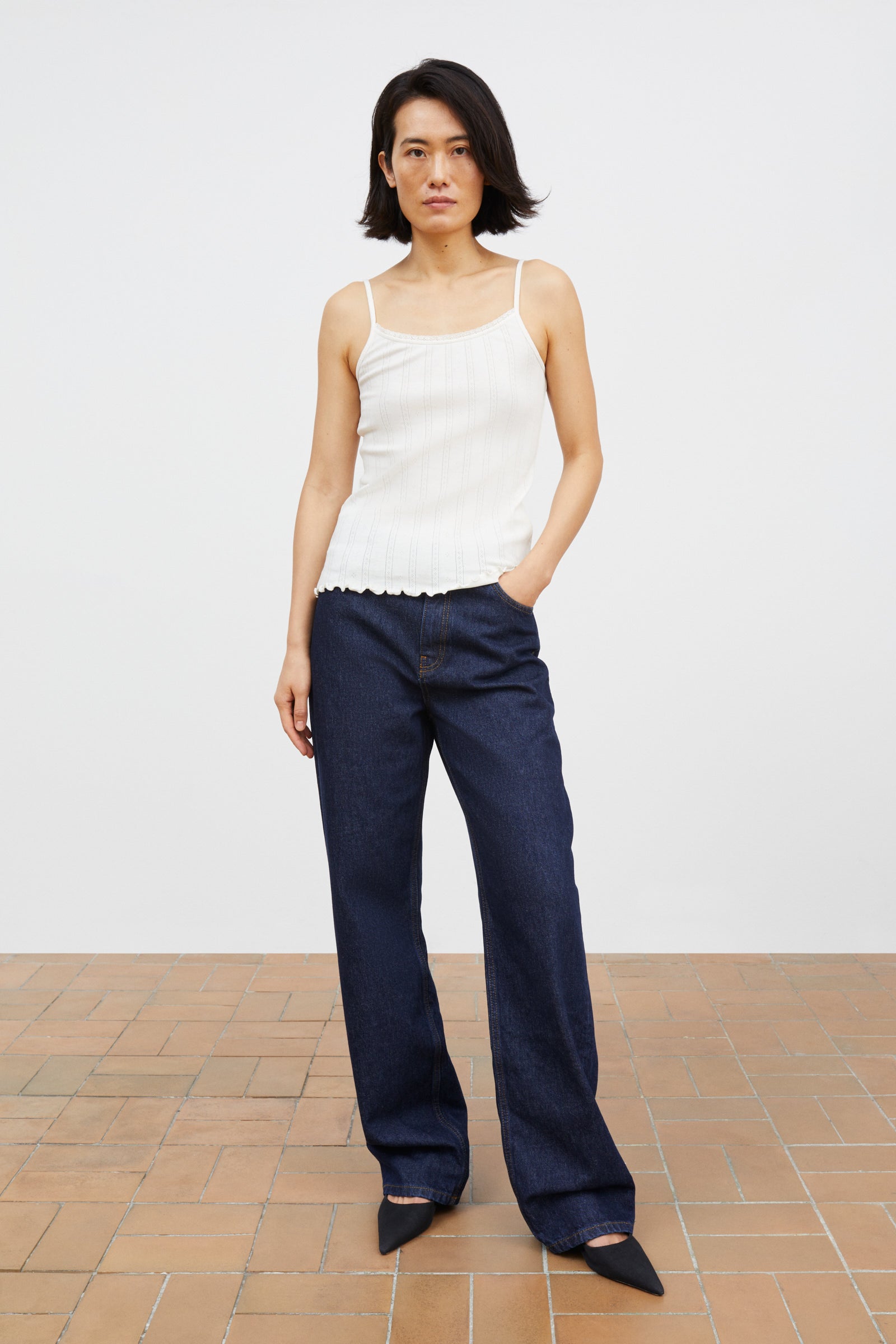 Skall Studio June cami top Top Ecru