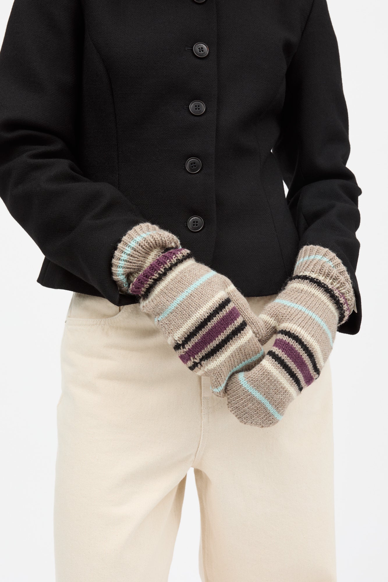 Skall Studio Laura mittens Mittens Brown mélange/Multi