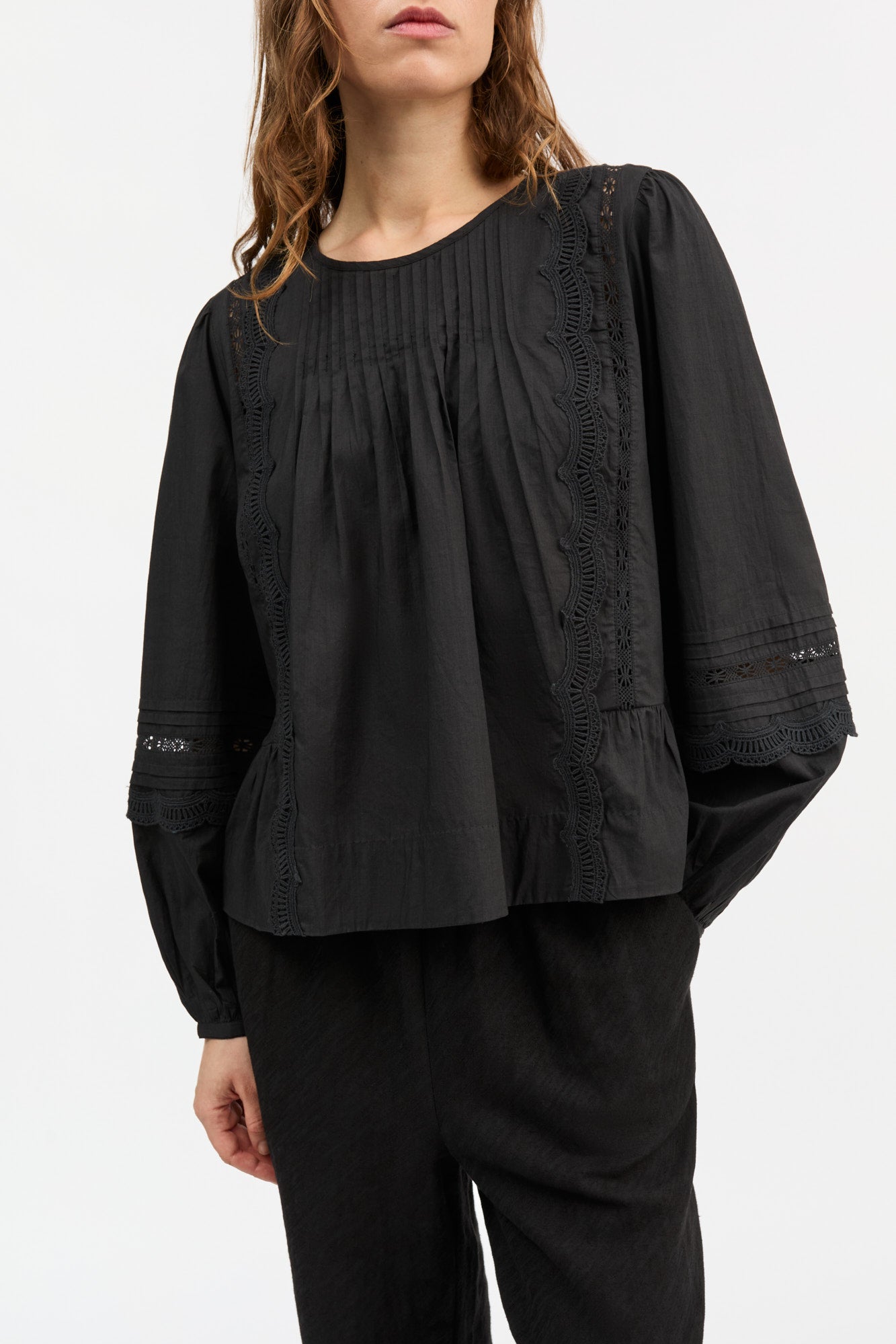Skall Studio Leaf blouse Blouse Black