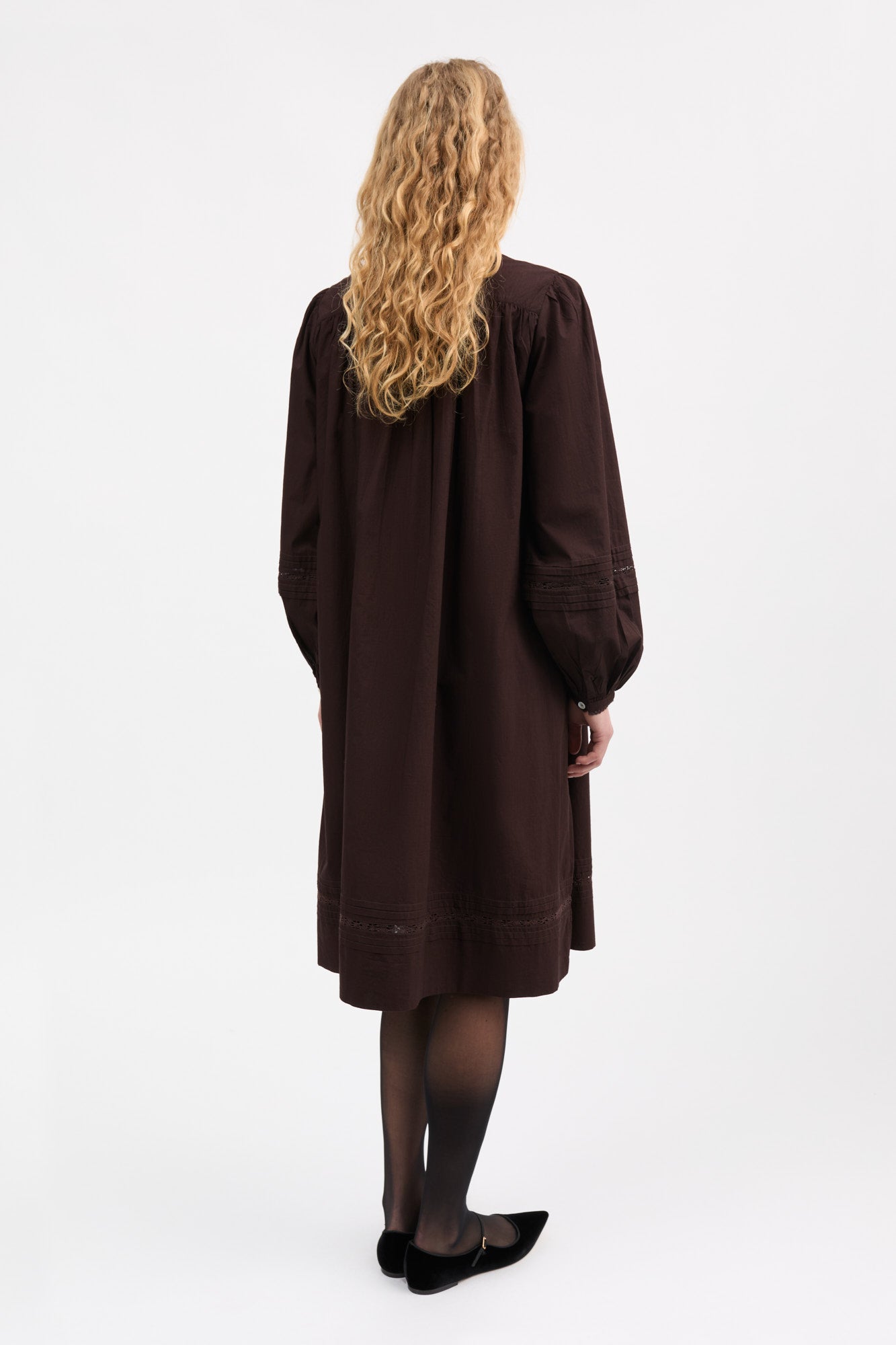 Skall Studio Leaf shirtdress Dress Dark brown