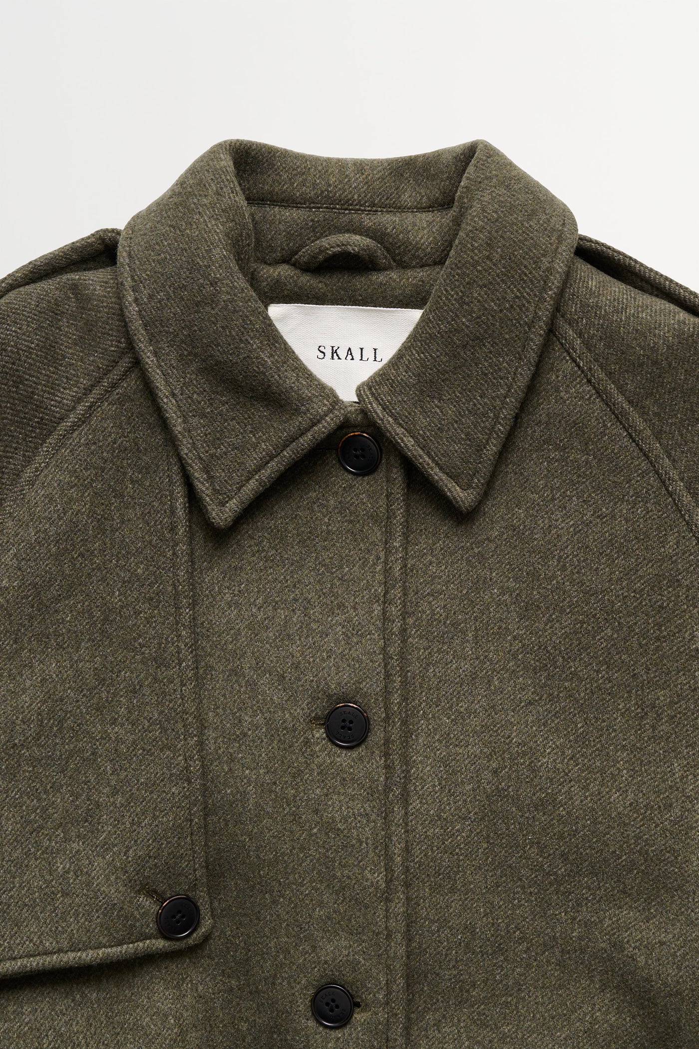 Skall Studio Manilla coat Coat Dark green twill