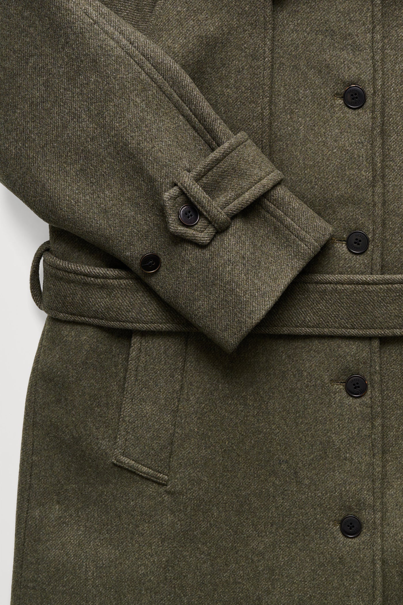 Skall Studio Manilla coat Coat Dark green twill
