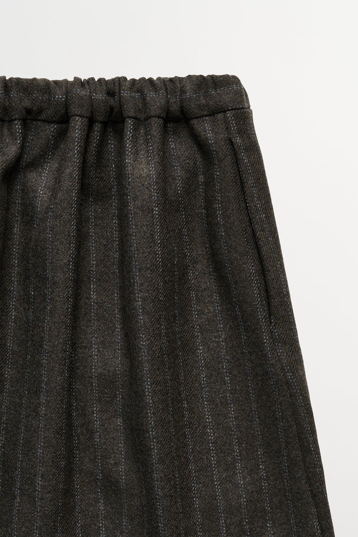 Skall Studio Marcella Skirt Skirt Brown/Black pinstripe