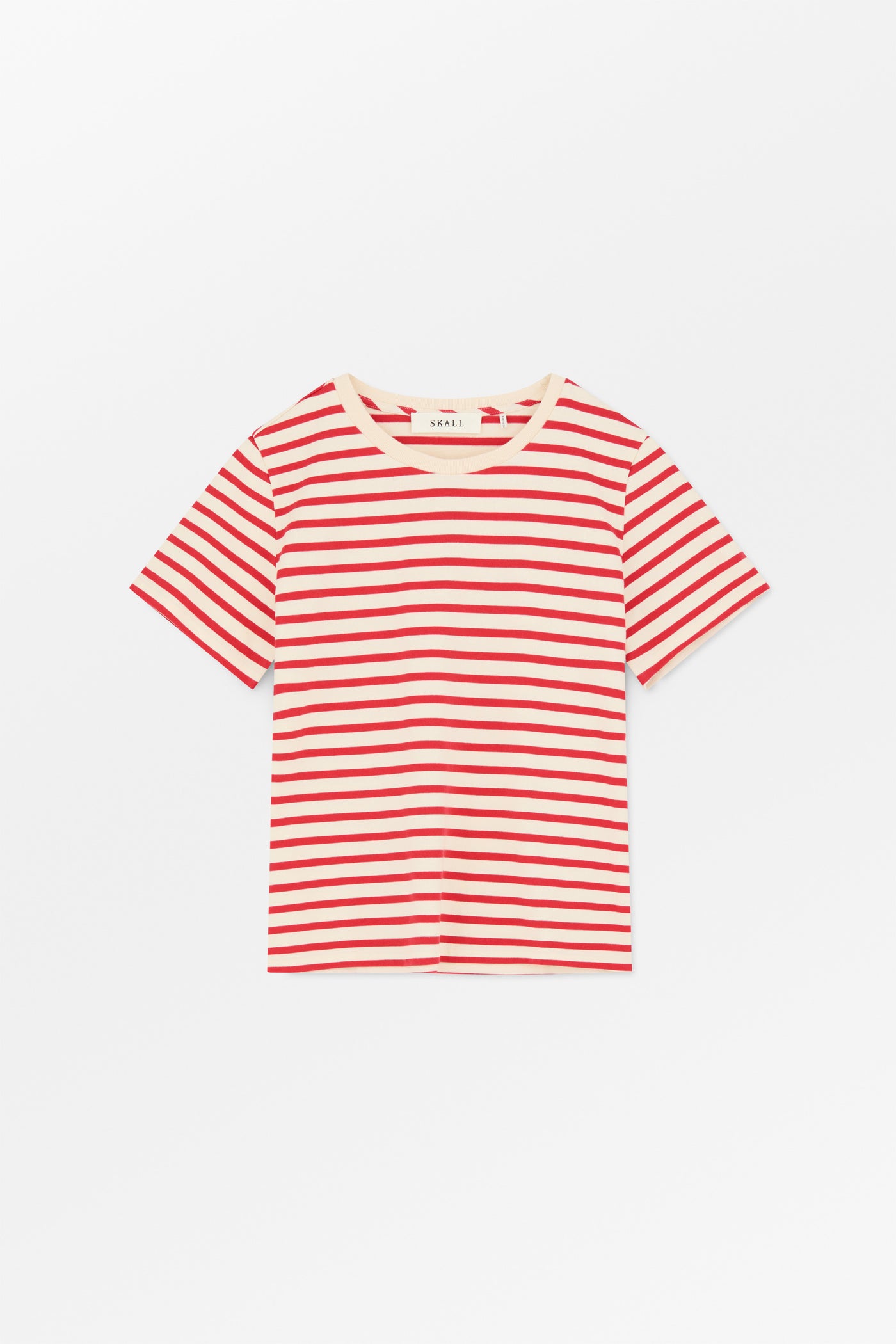 Skall Studio Marron regular tee Tee Off white/Red stripe