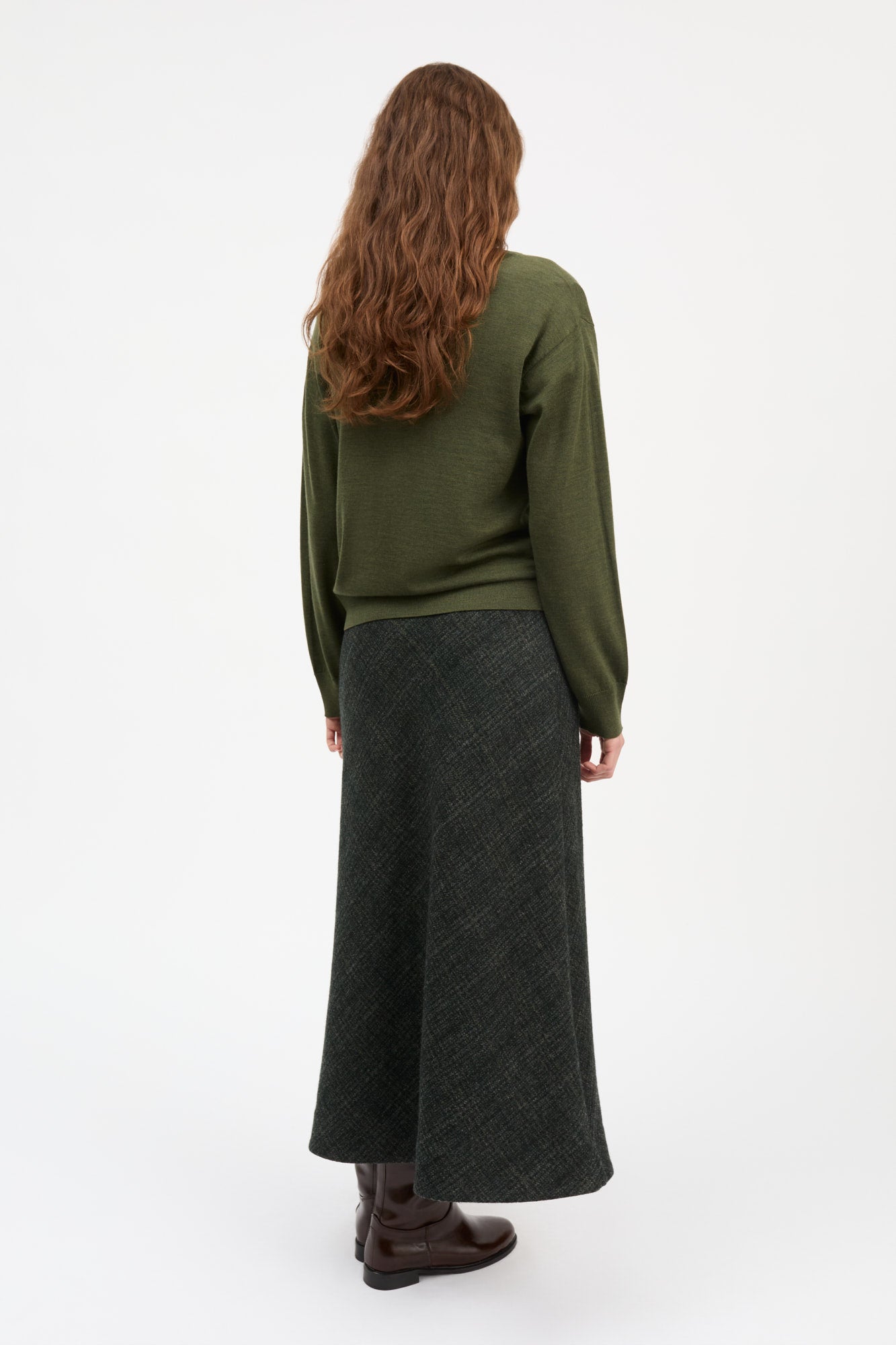 Skall Studio Mila skirt Skirt Green check structure
