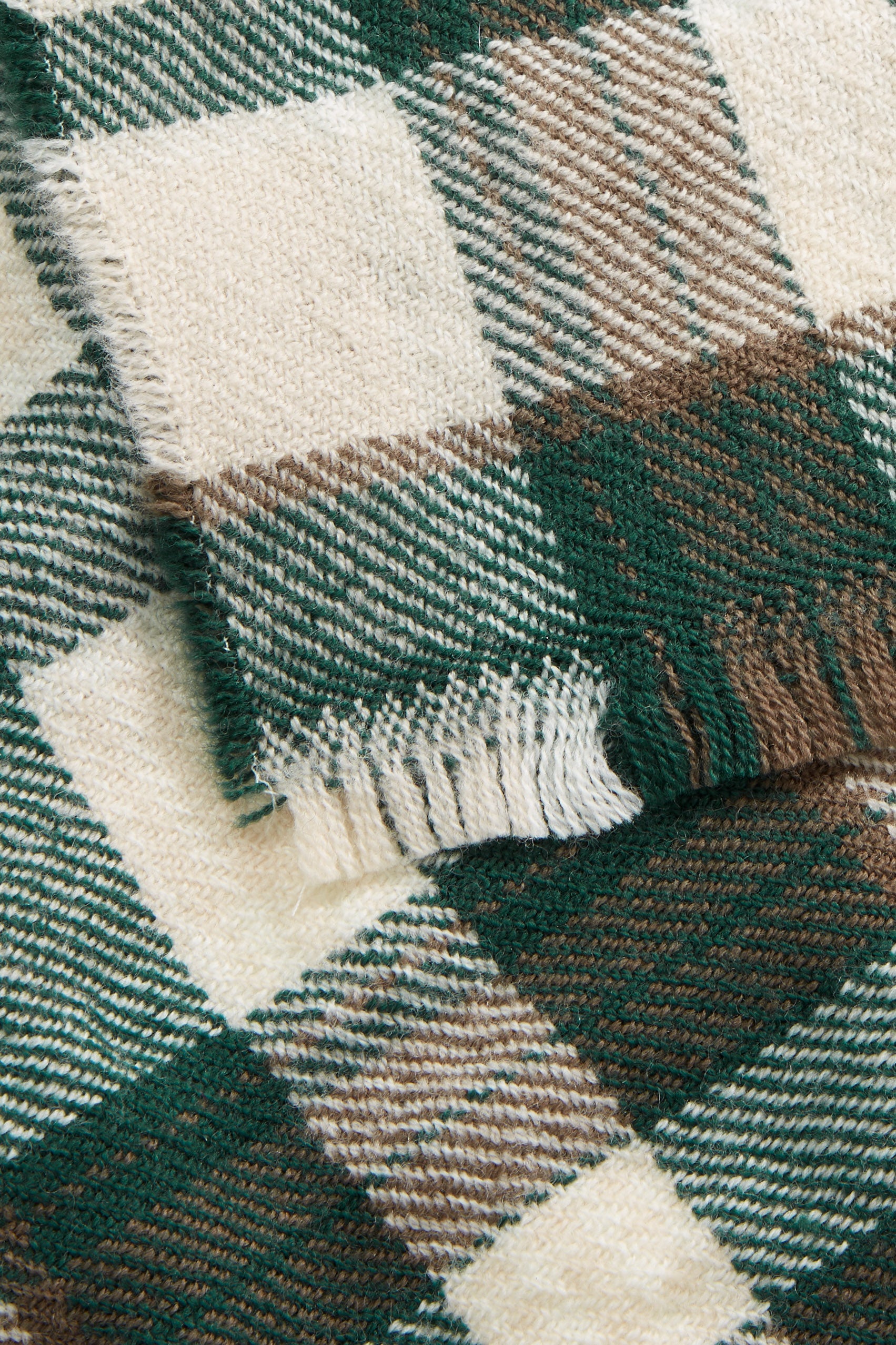 Skall Studio Nadelle scarf Scarf Pine green/Beige check