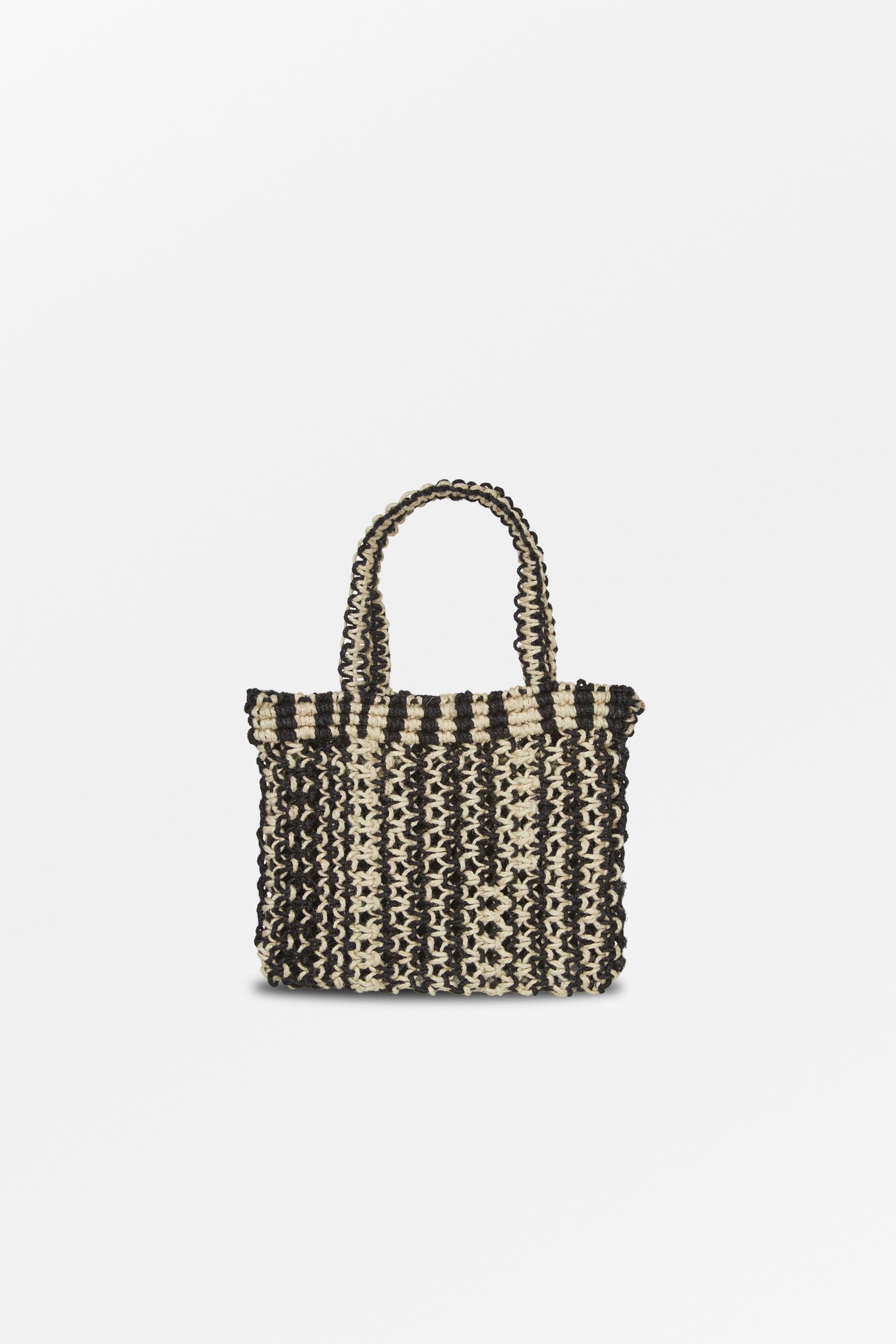Skall Studio Nola mini straw bag Bag Black/Light natural