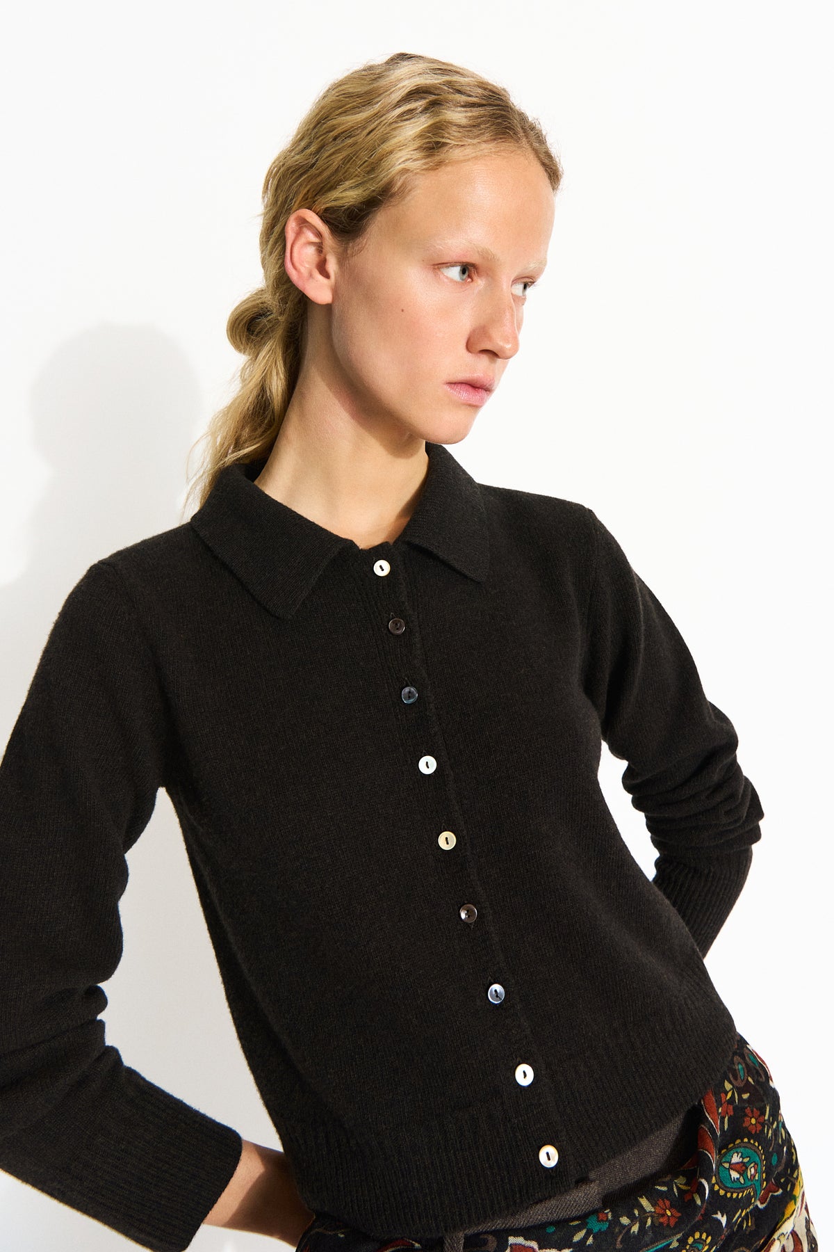 Skall Studio Paulina cardigan Cardigan Dark brown