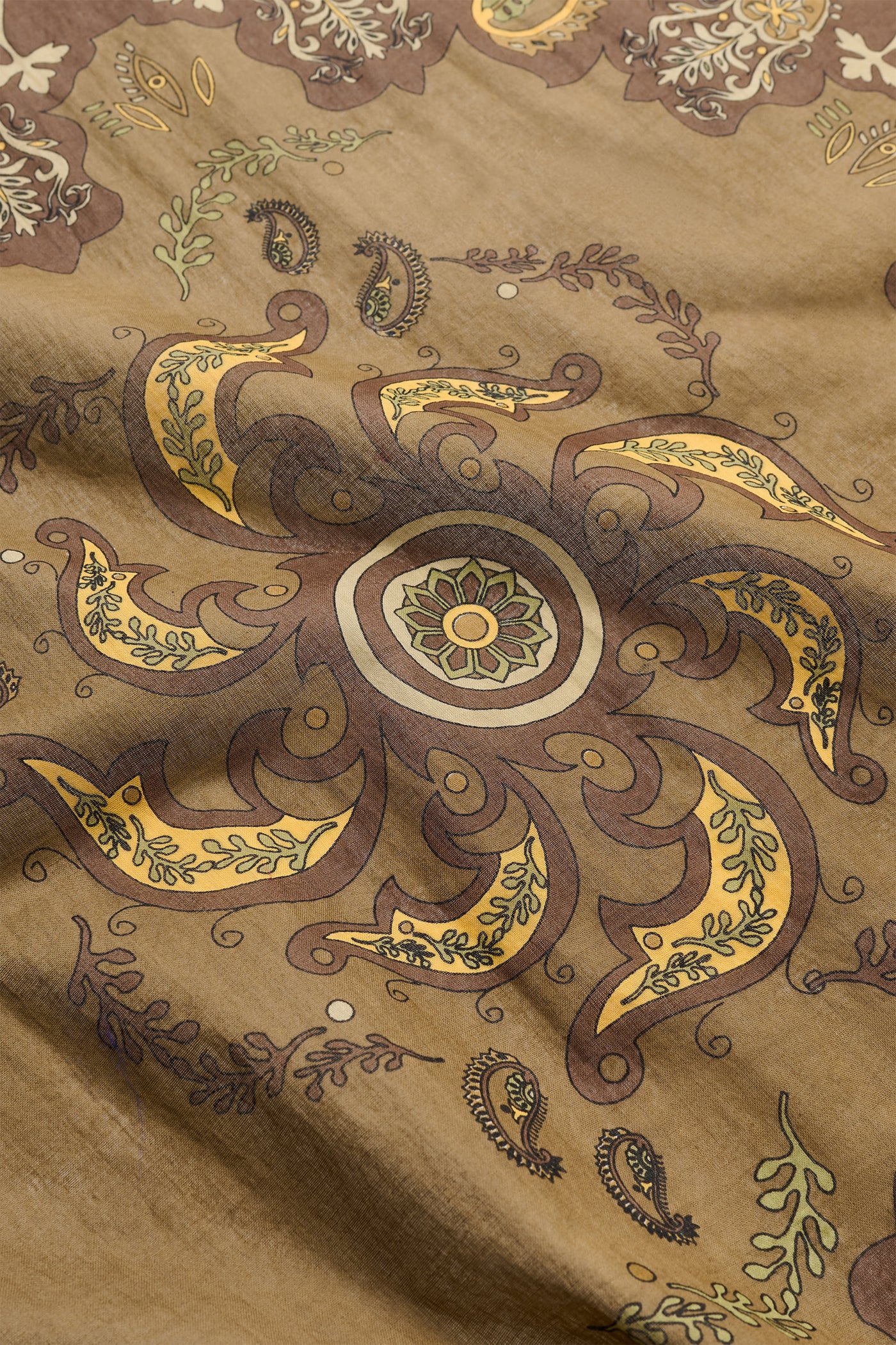 Skall Studio Pippa scarf Scarf Khaki paisley print
