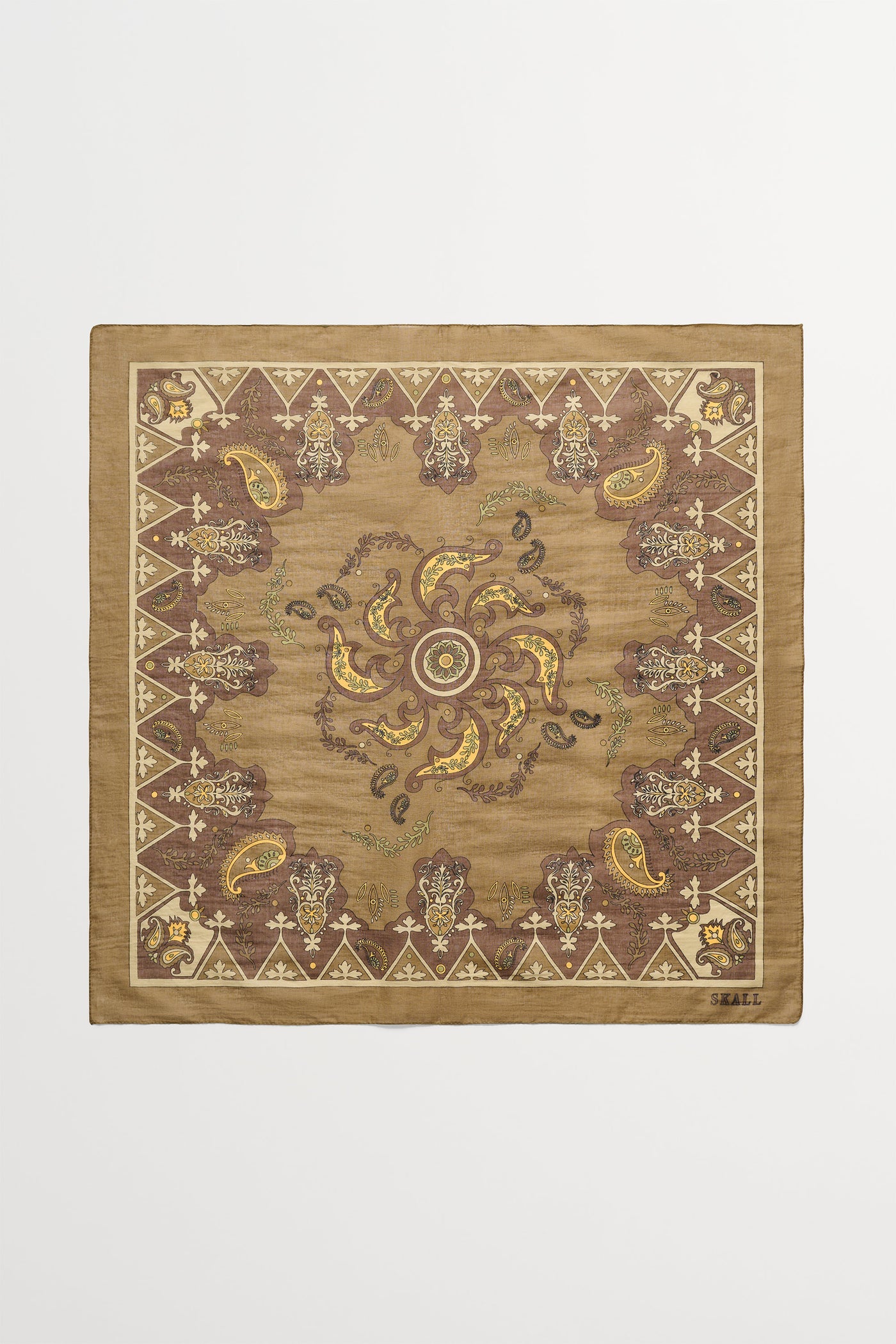 Skall Studio Pippa scarf Scarf Khaki paisley print