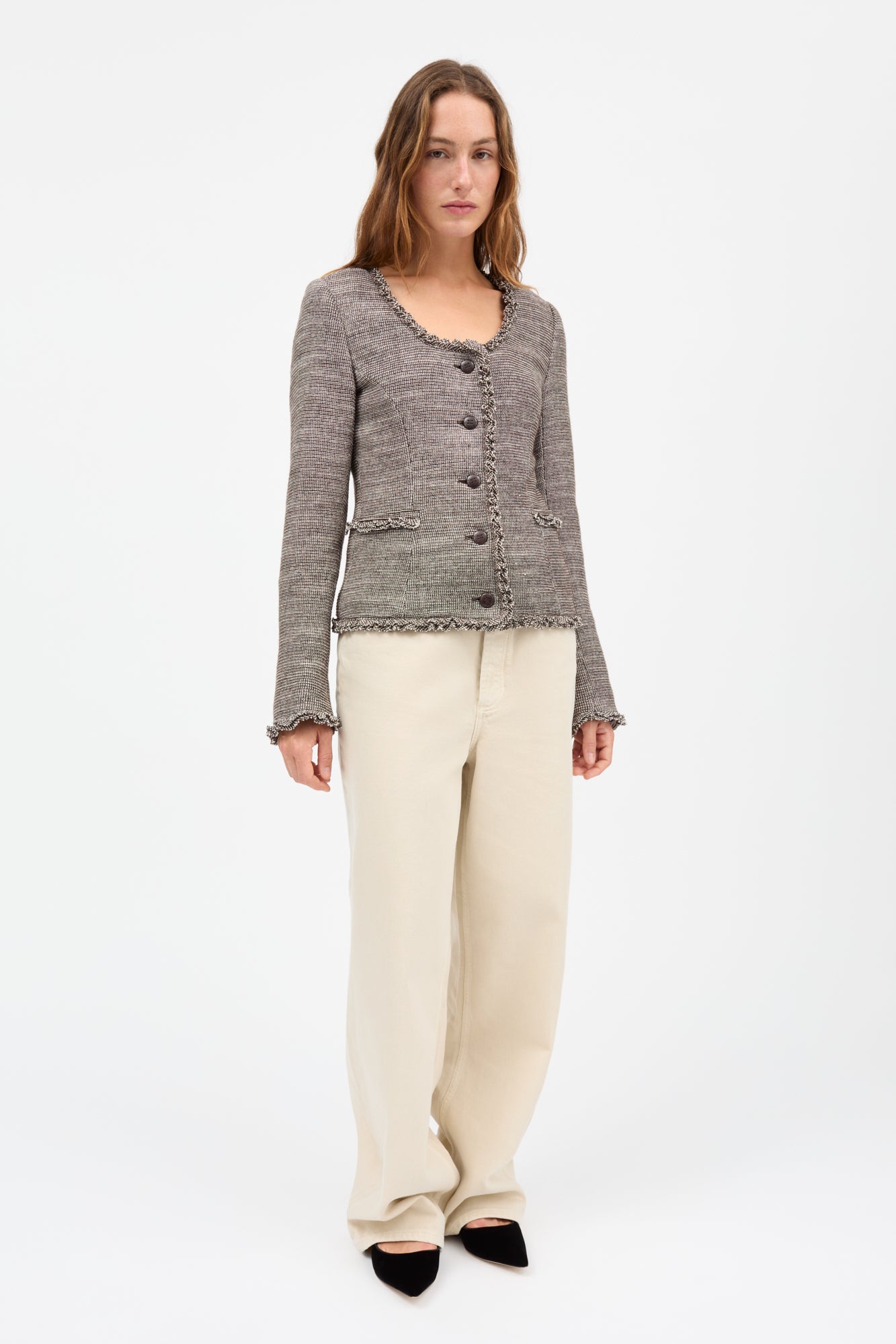 Skall Studio Rosa jacket Jacket Brown/Ecru