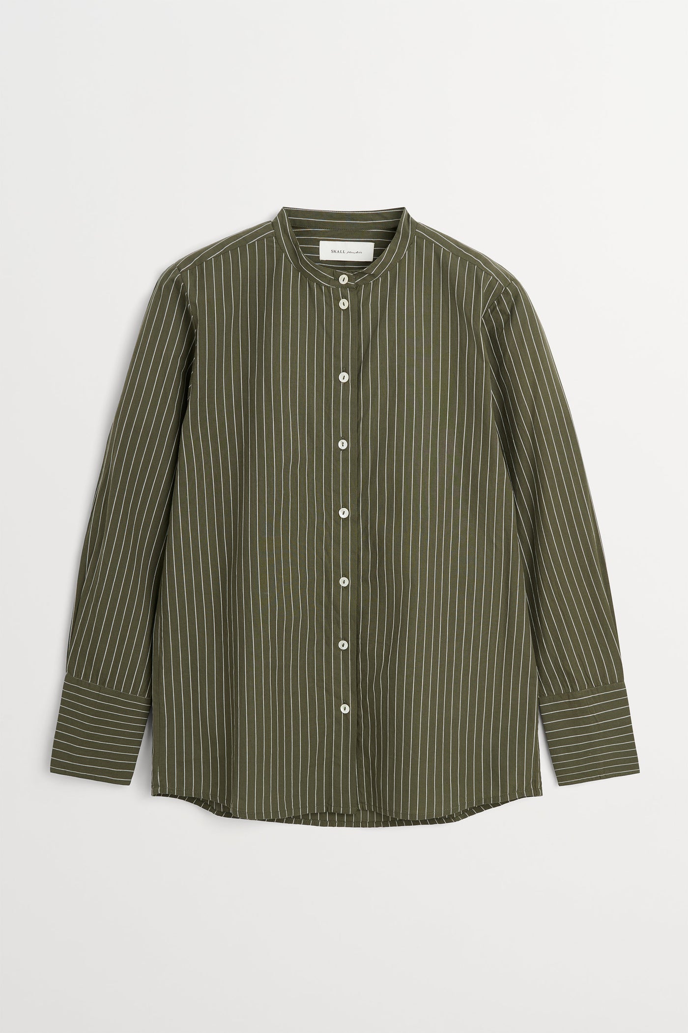 Skall Studio Scot shirt Shirt Green/White stripe