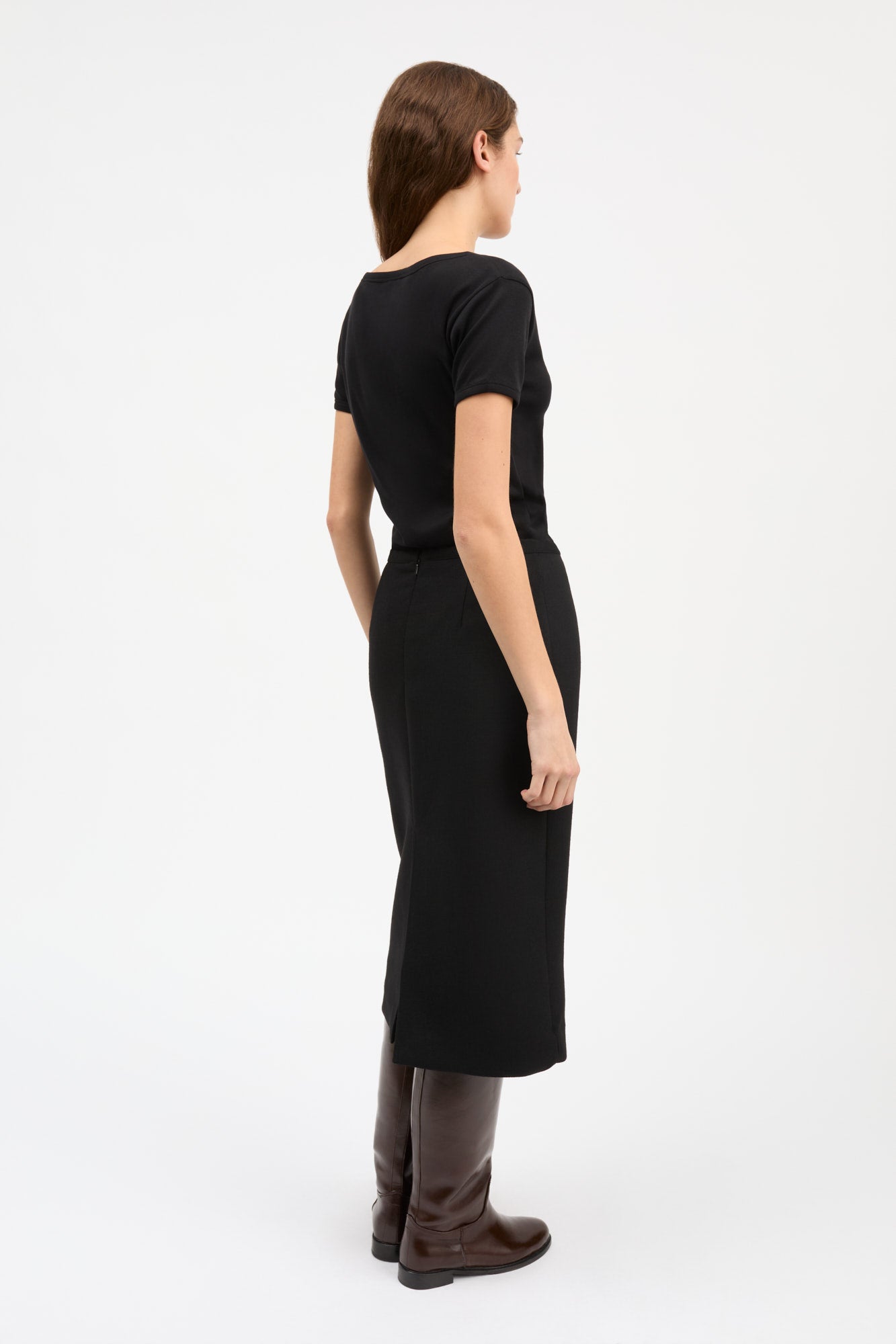 Skall Studio Seventies v-neck tee Tee Black