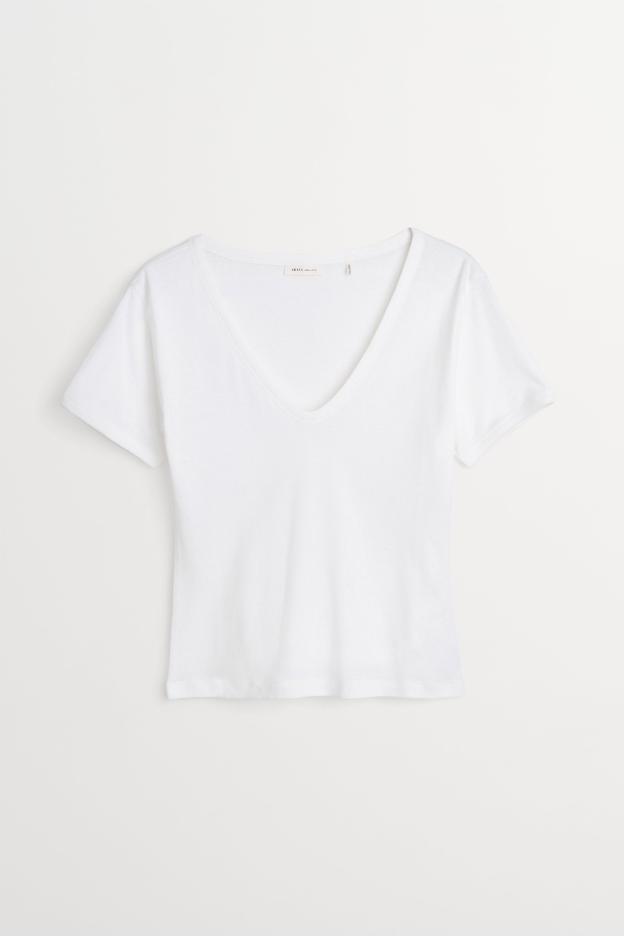 Skall Studio Seventies v-neck tee Tee Optic white