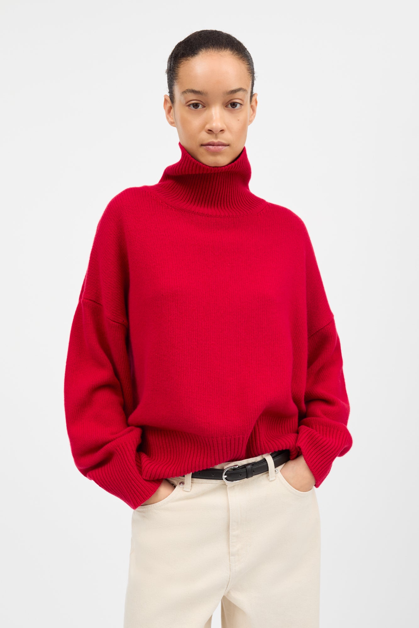 Skall Studio Silene t-neck Turtleneck Aurora red